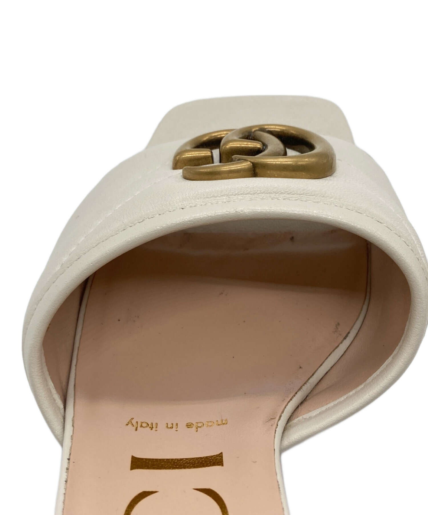 中古・古着通販】GUCCI (グッチ) GGマーモント スライドサンダル 