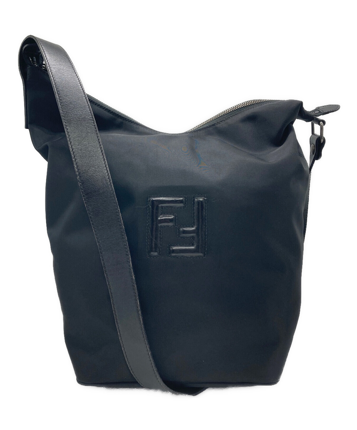 FENDI ショルダーバッグナイロンFFロゴブラック2way