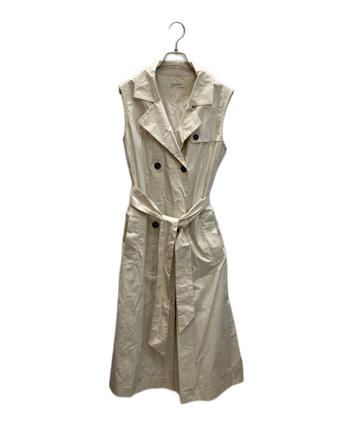 中古・古着通販】MaxMara (マックスマーラ) ロングジレ ベージュ 