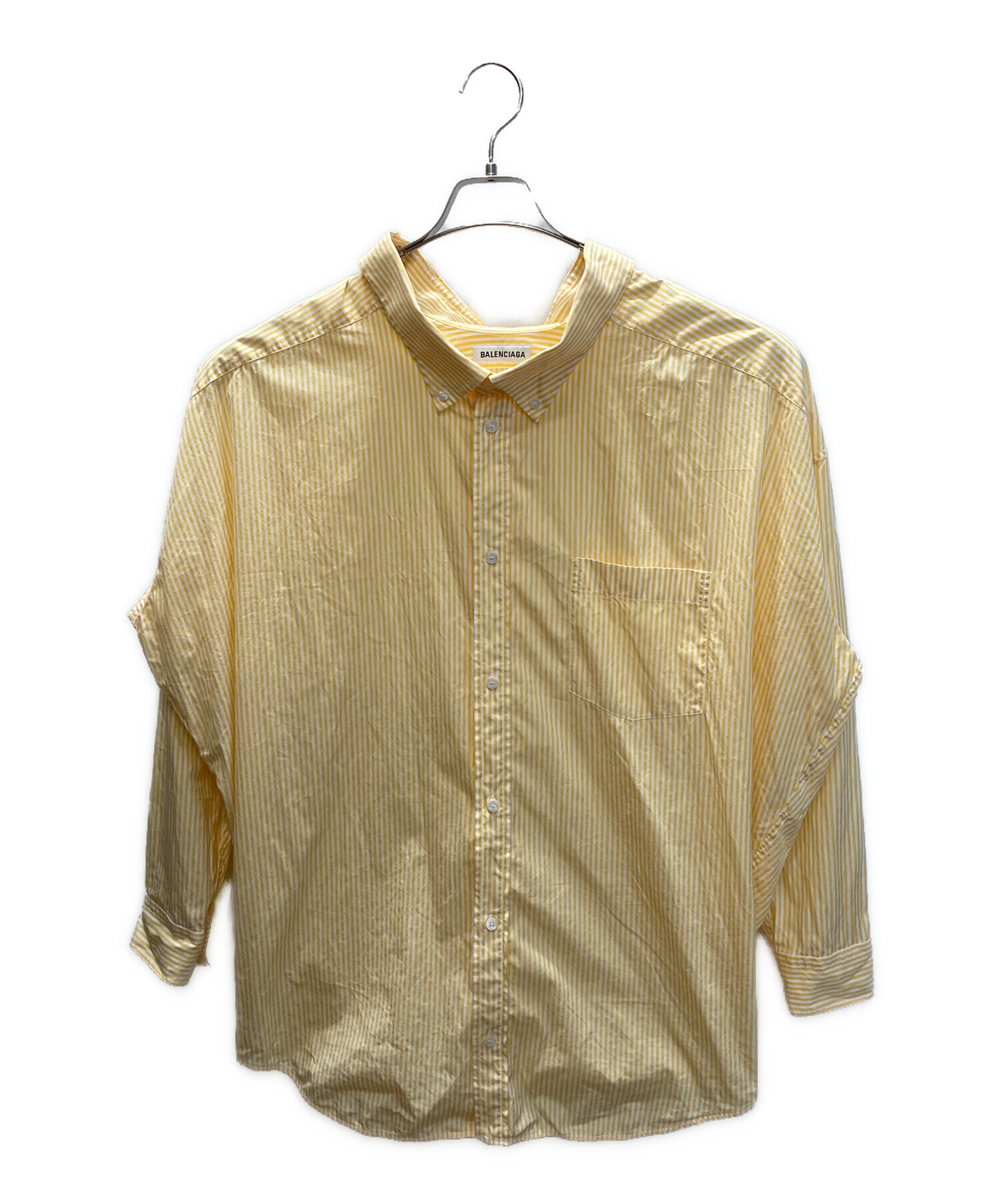 中古・古着通販】BALENCIAGA (バレンシアガ) バックロゴストライプ  