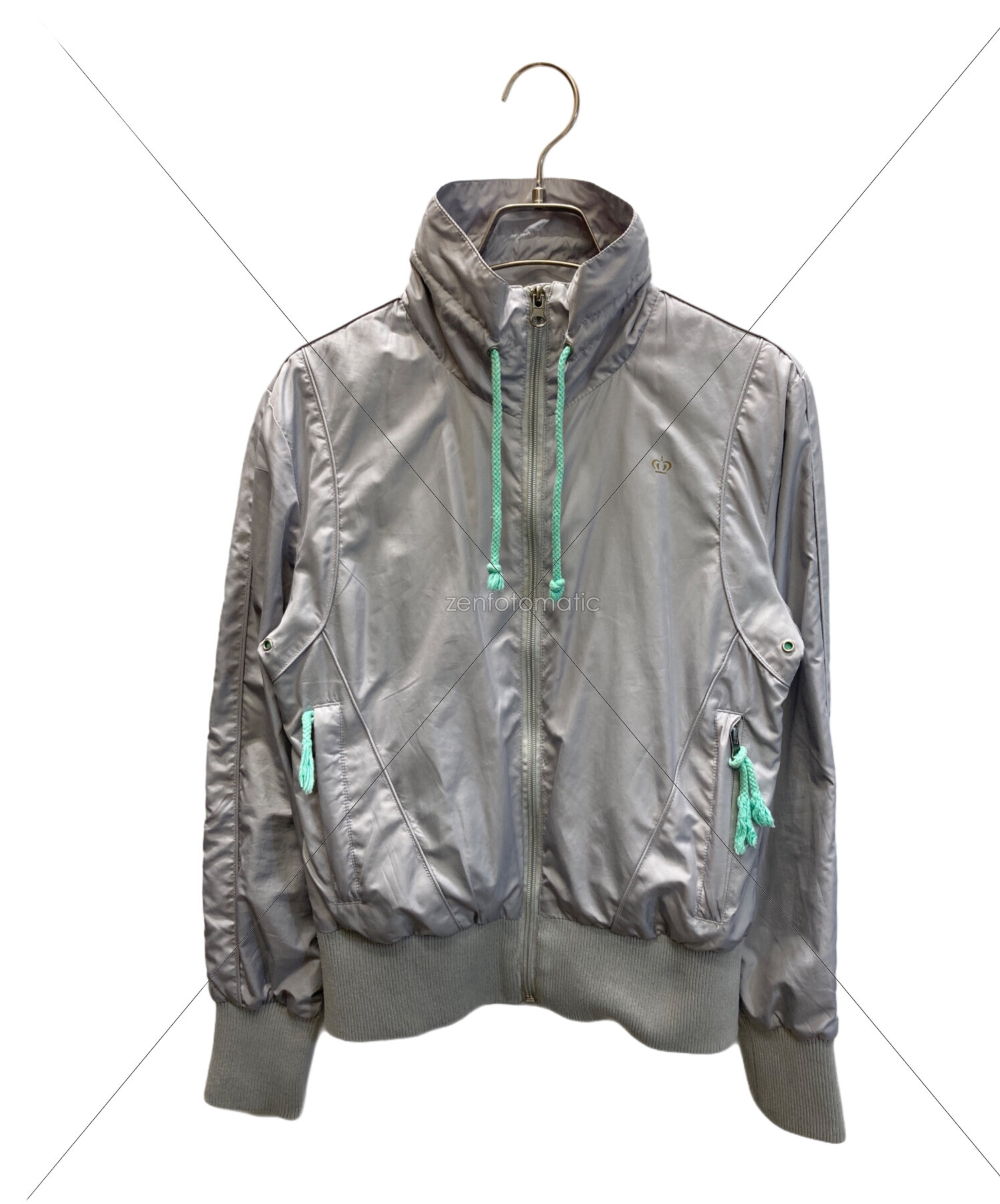 【✨️超超超激レア✨️】Stussy グレー フード付きアクティブジャケット ✨️超超超激レア✨️】Stussy グレー フード付きアクティブ