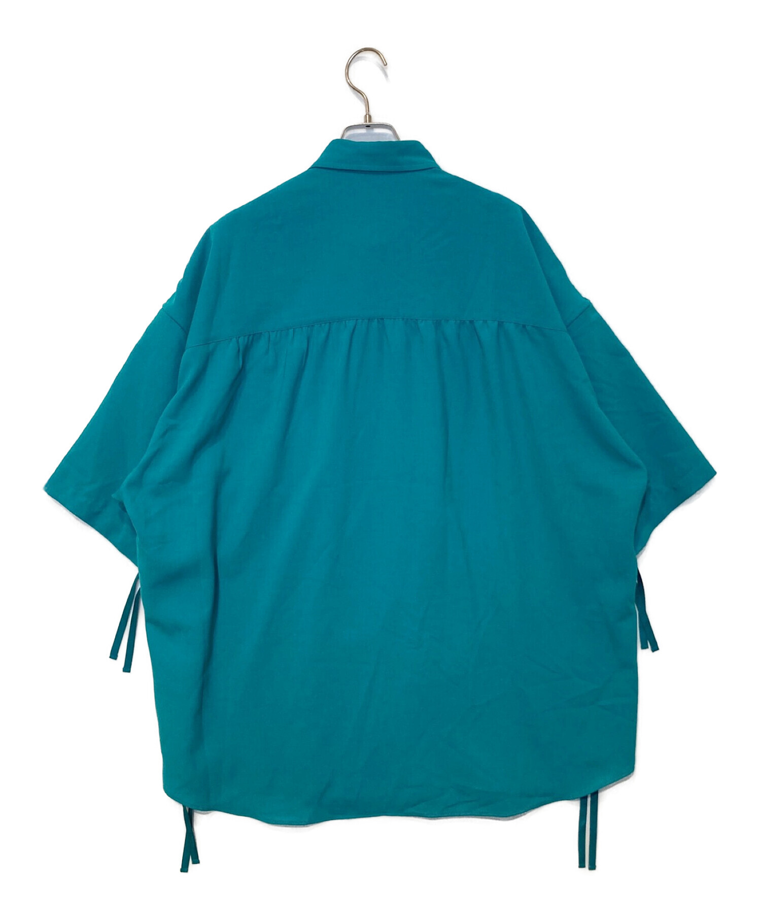 MAISON SPECIAL (メゾンスペシャル) プライムオーバーセミダブルシャーリングショートスリーブシャツ ブルー サイズ:1