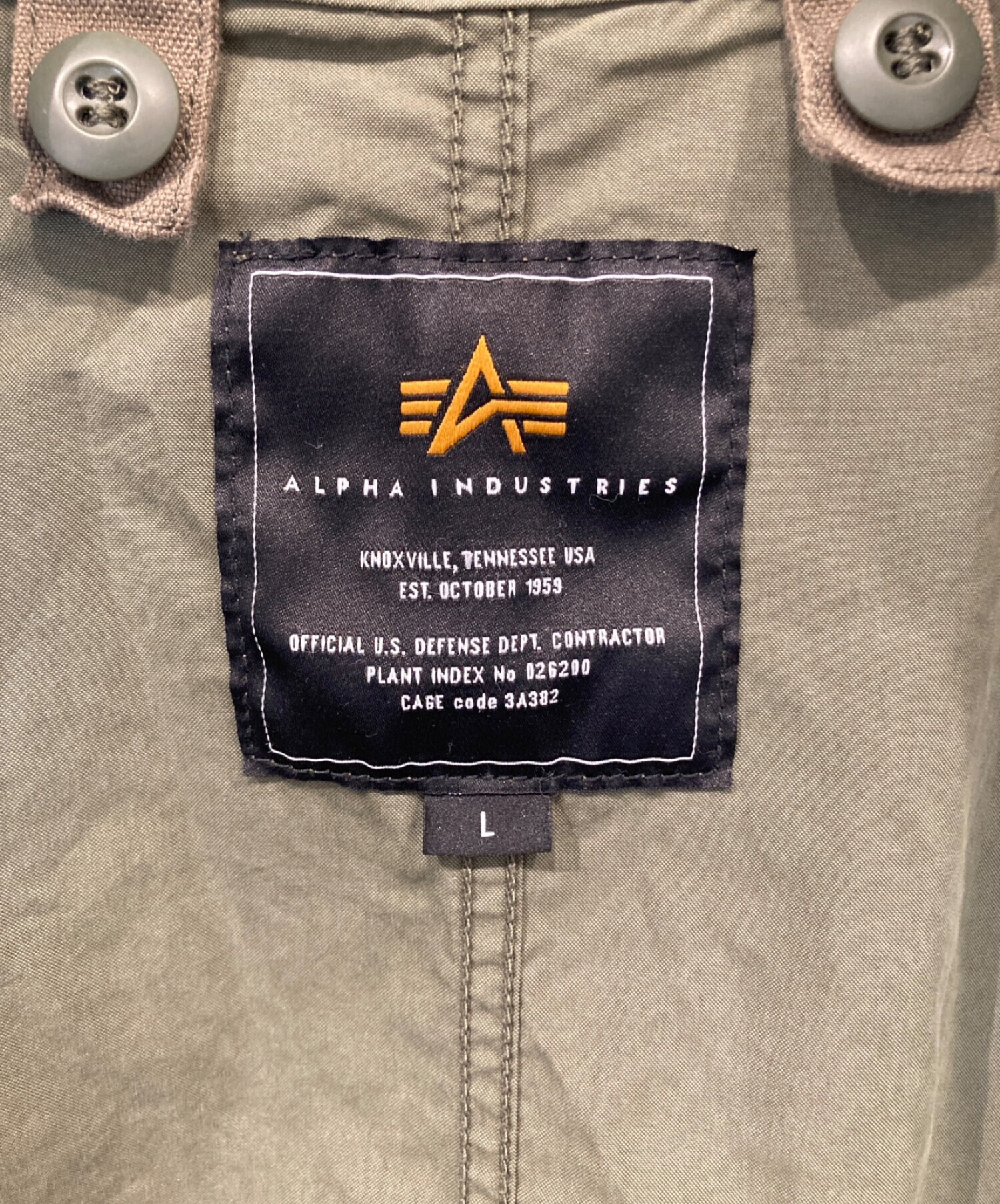 中古・古着通販】ALPHA (アルファ) M65モッズコート グリーン サイズ:L  