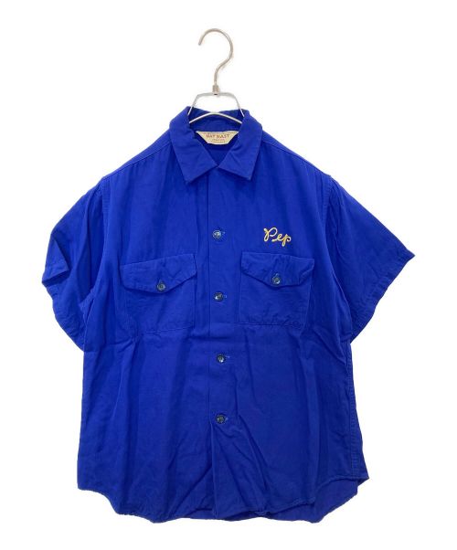 70s ナットナスト ボーリングシャツ チェーンステッチ 企業ロゴ 