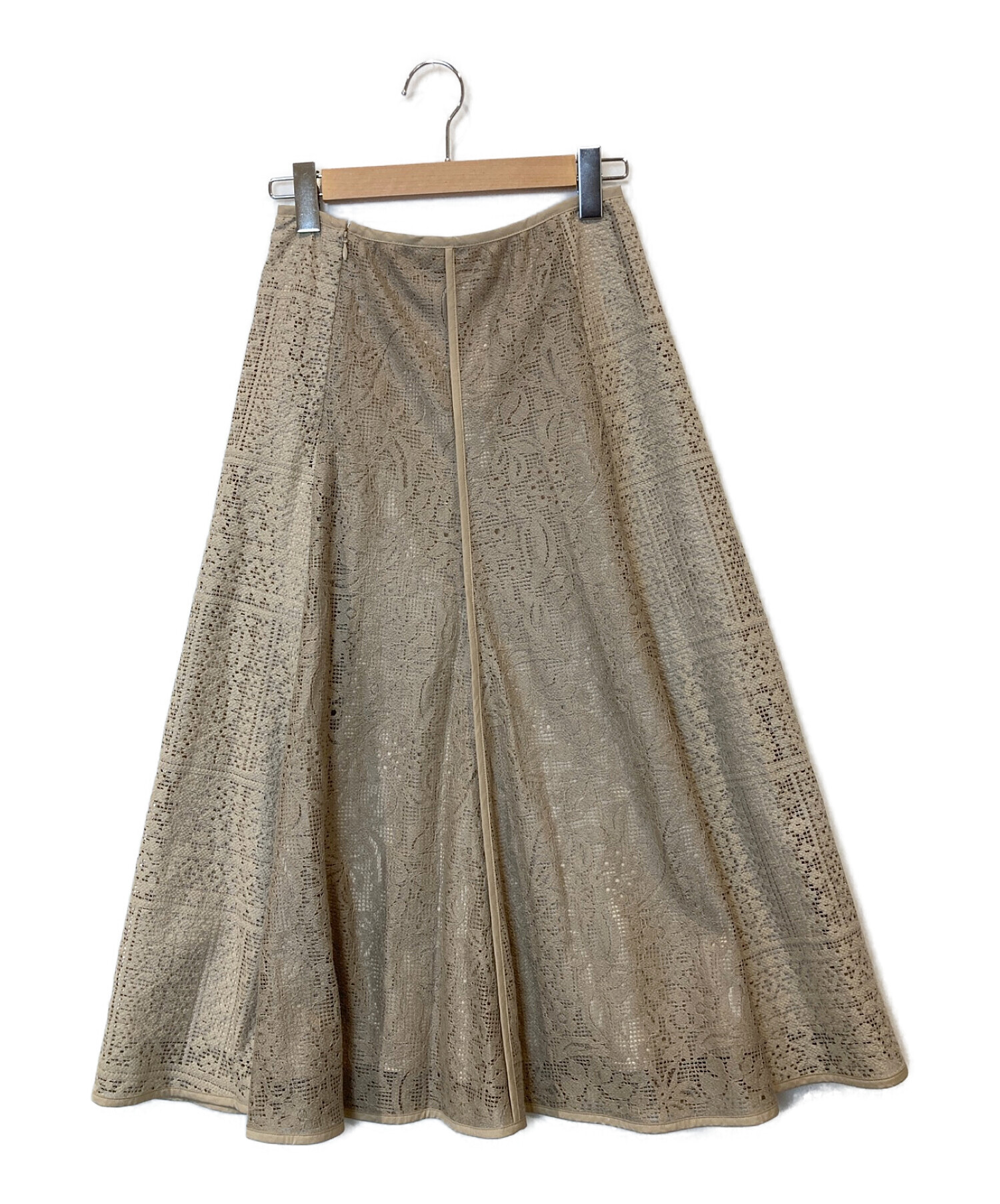 中古・古着通販】IENA (イエナ) レース切り替えスカート アイボリー  