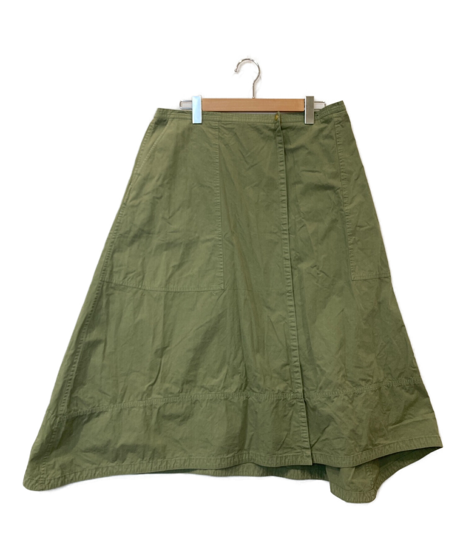 DRAWER (ドゥロワー) サーフバイオAラインスカート グリーン サイズ:36