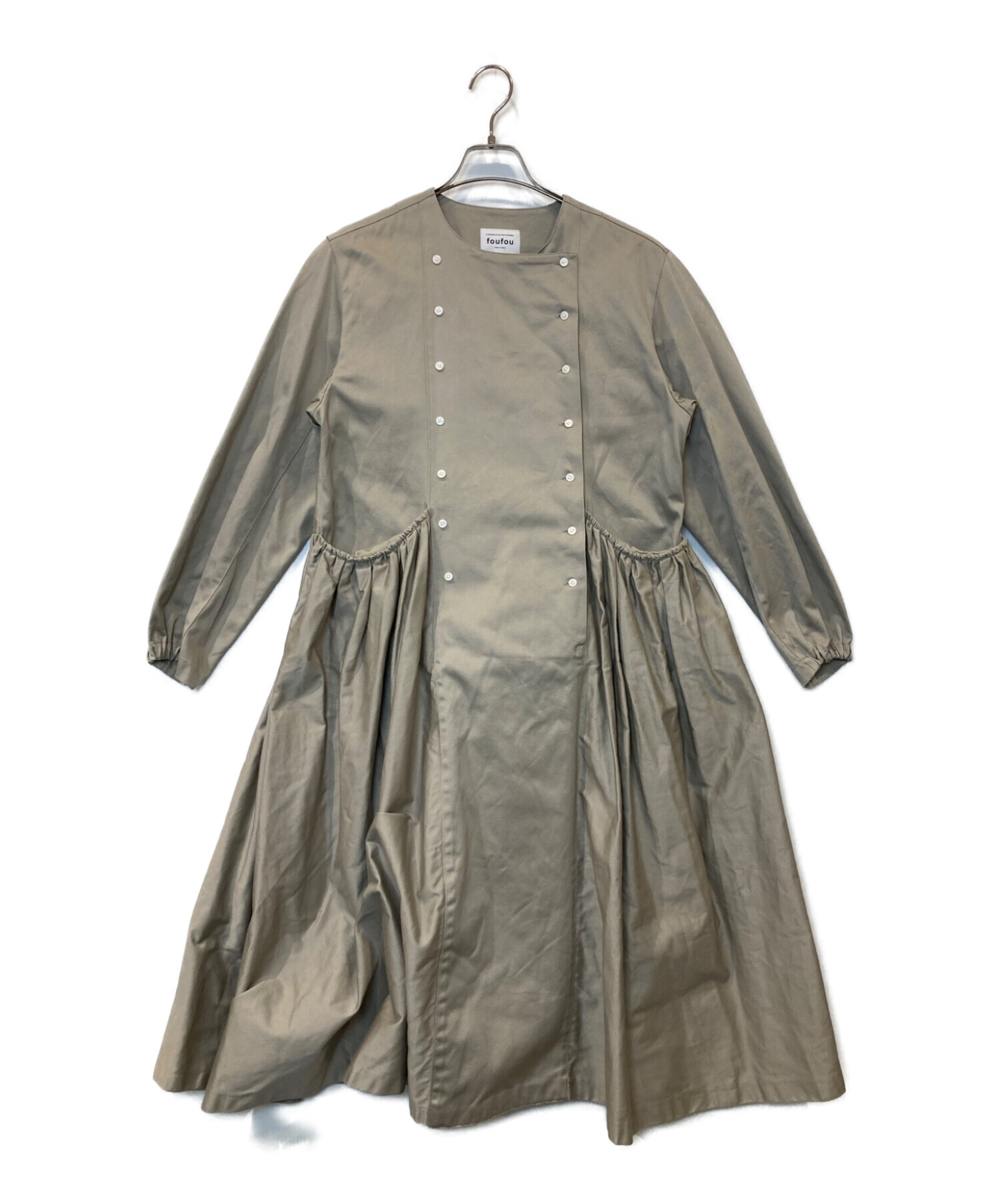 中古・古着通販】foufou (フーフー) クラフトマンギャザーワンピース 