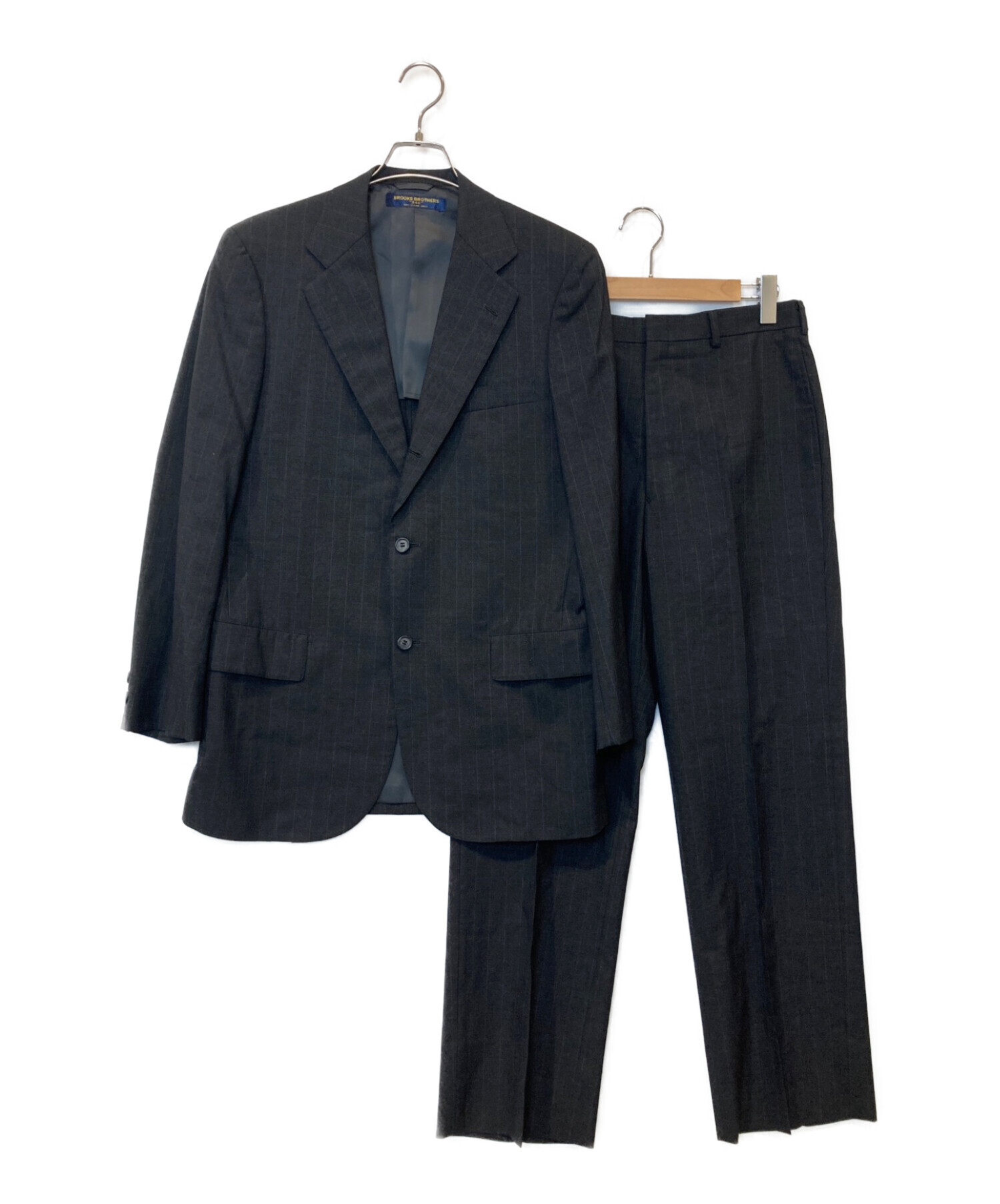 希少XL 美品✨ブルックスブラザーズ 2B 背抜き スーツ セットアップ 濃紺