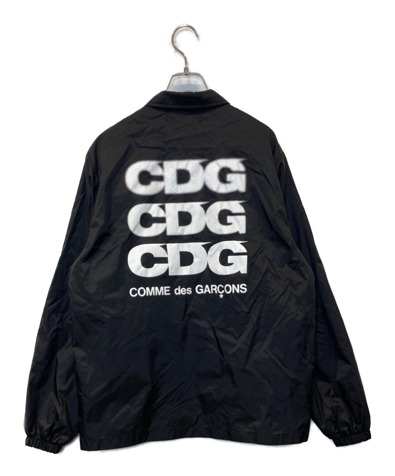 COMME des GARCONS (コムデギャルソン) CDGバックプリントコーチジャケット ブラック サイズ:M