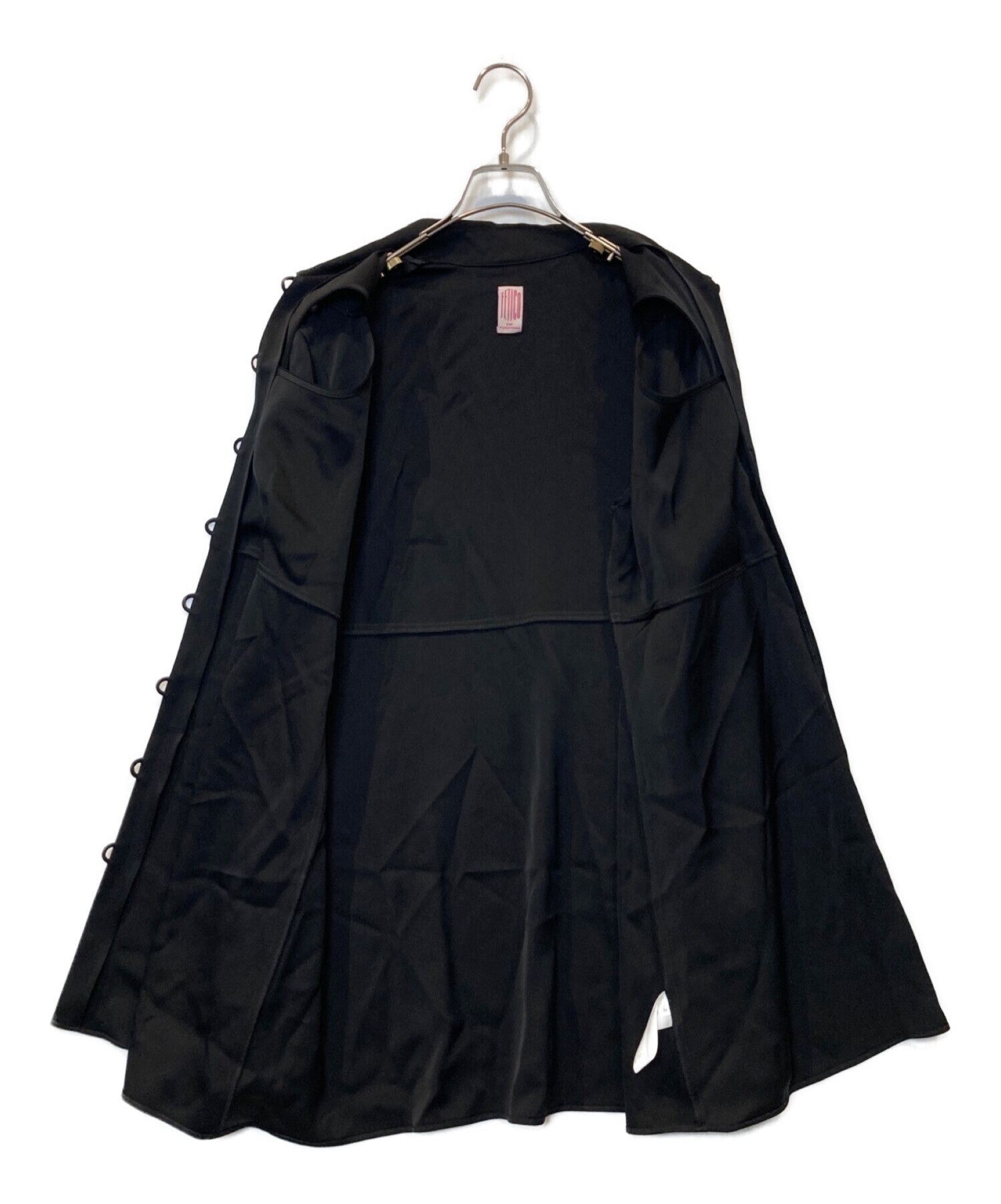 中古・古着通販】FETICO (フェティコ) カットアウトサテンシャツ 