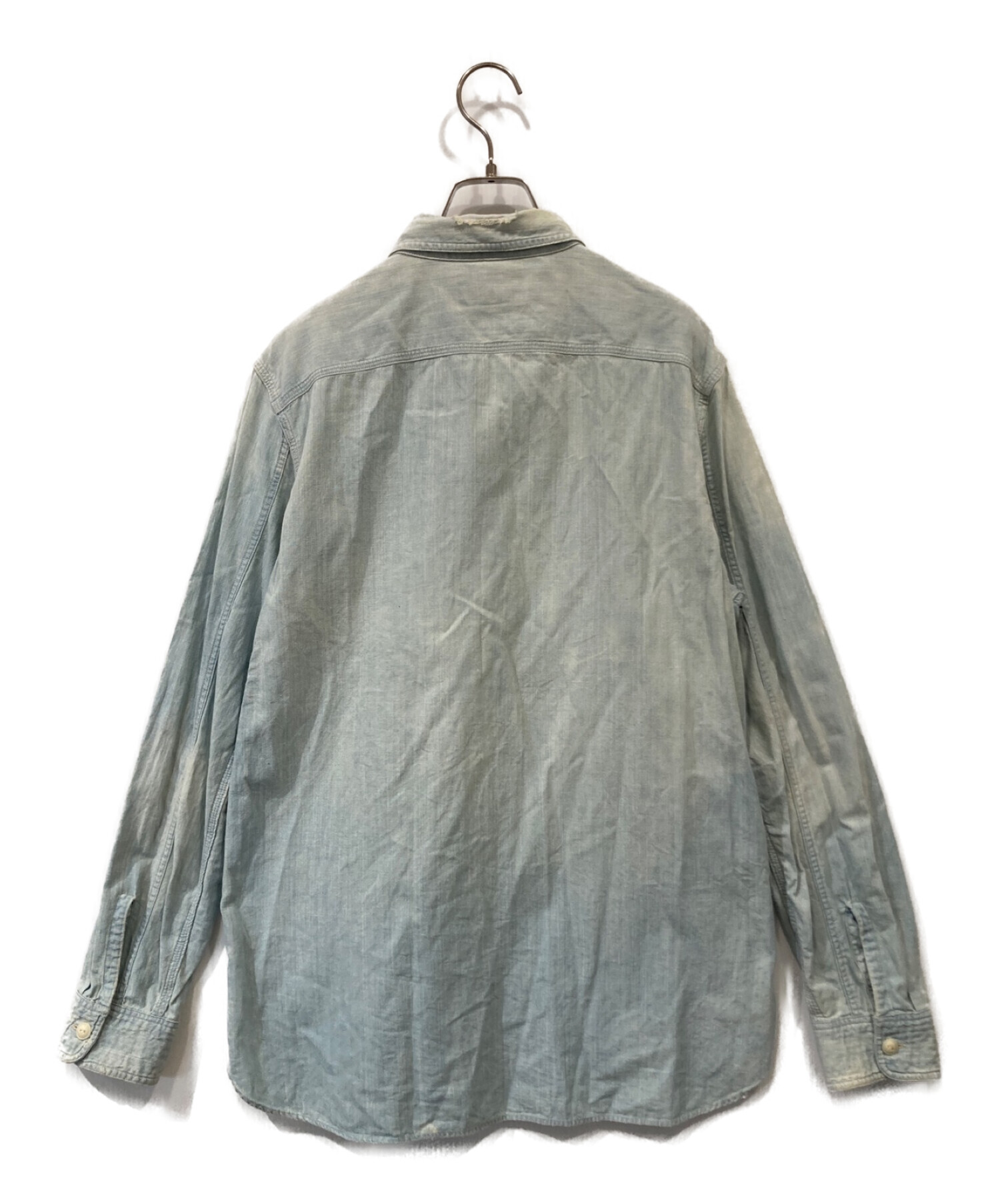 中古・古着通販】RRL (ダブルアールエル) デニムシャツ ブルー サイズ 