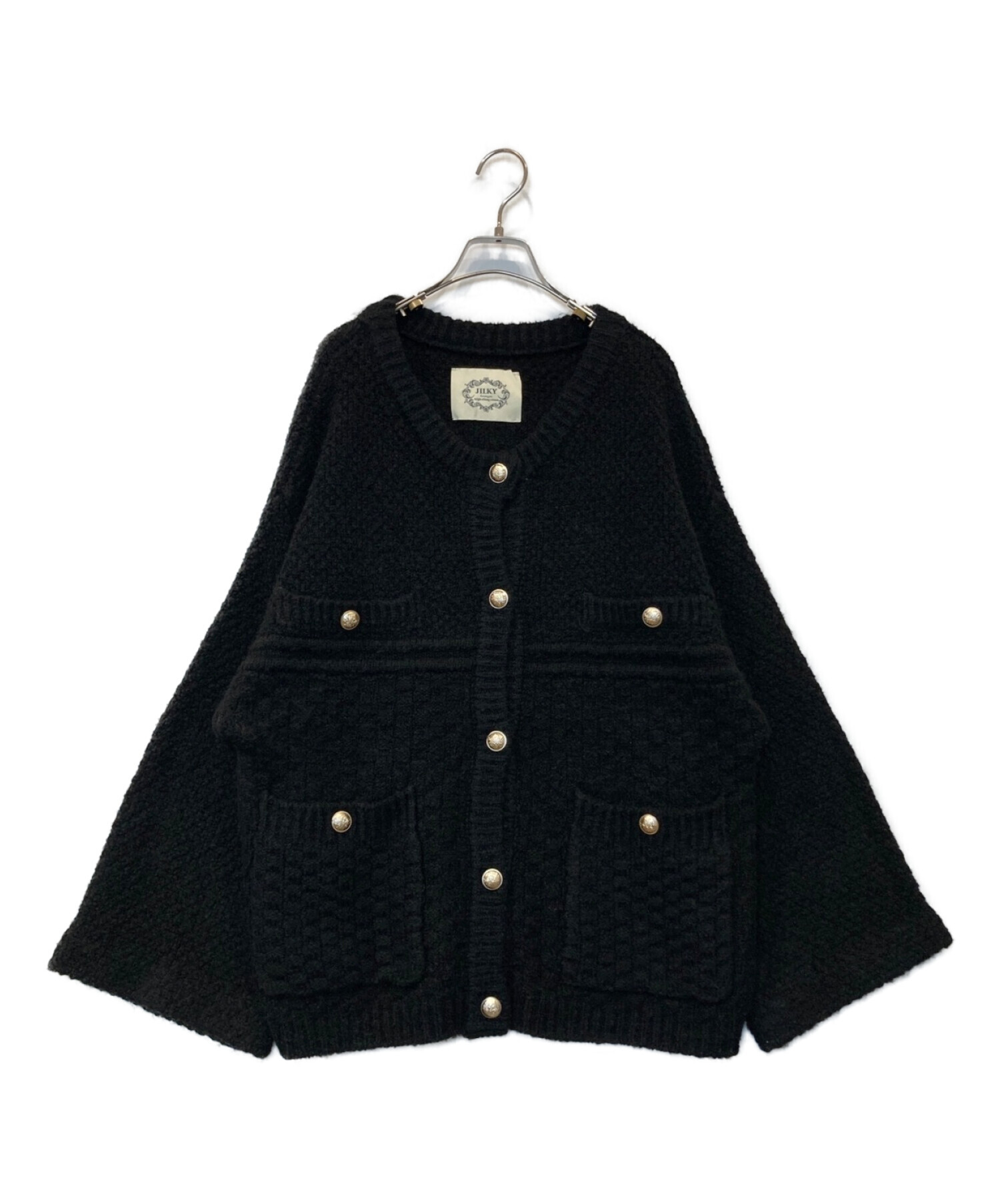 中古・古着通販】Jilky (ジルキー) ツイードニットカーディガン 