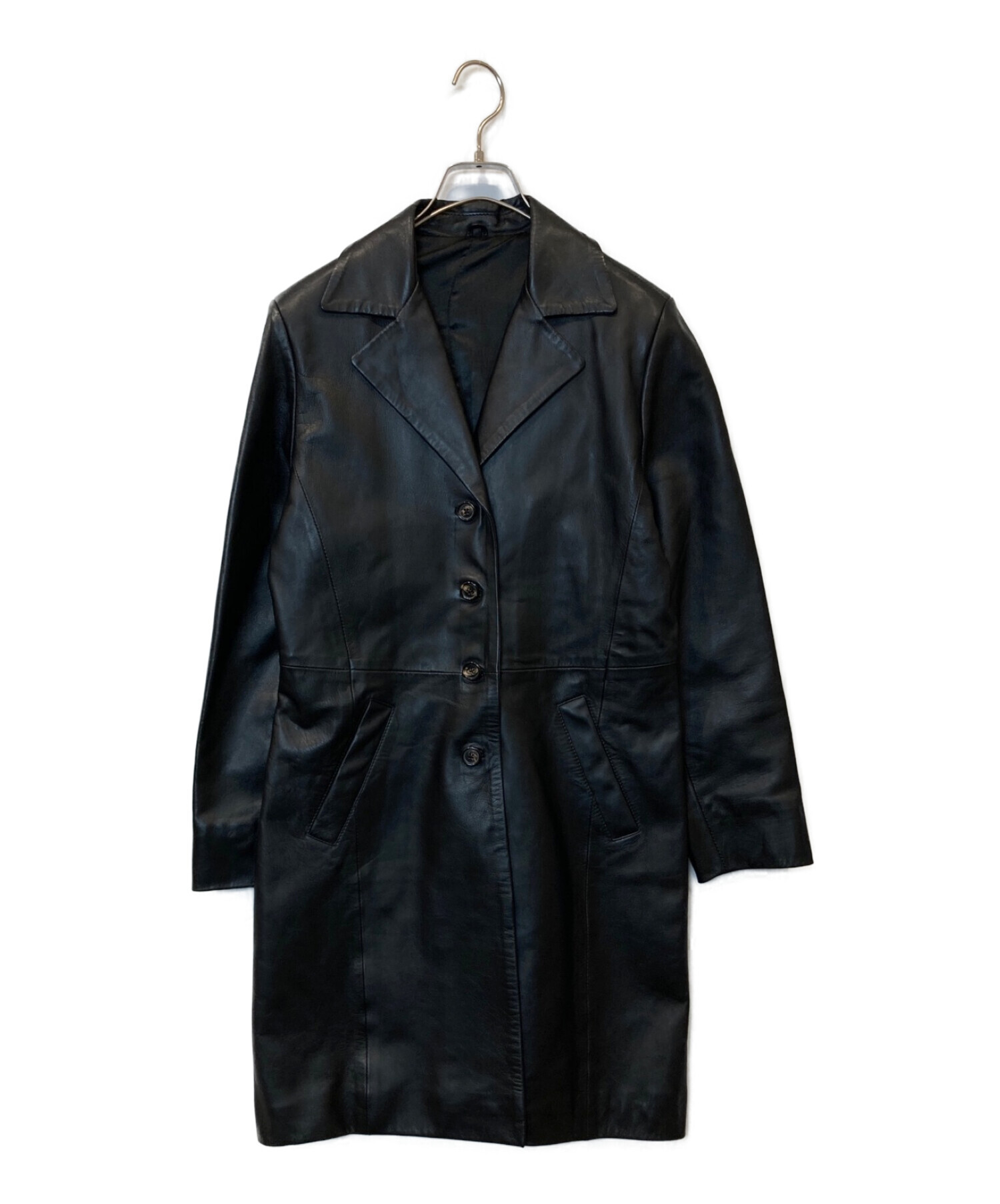 GIANNI VALENTINO レザーコート レザージャケット 羊革 90