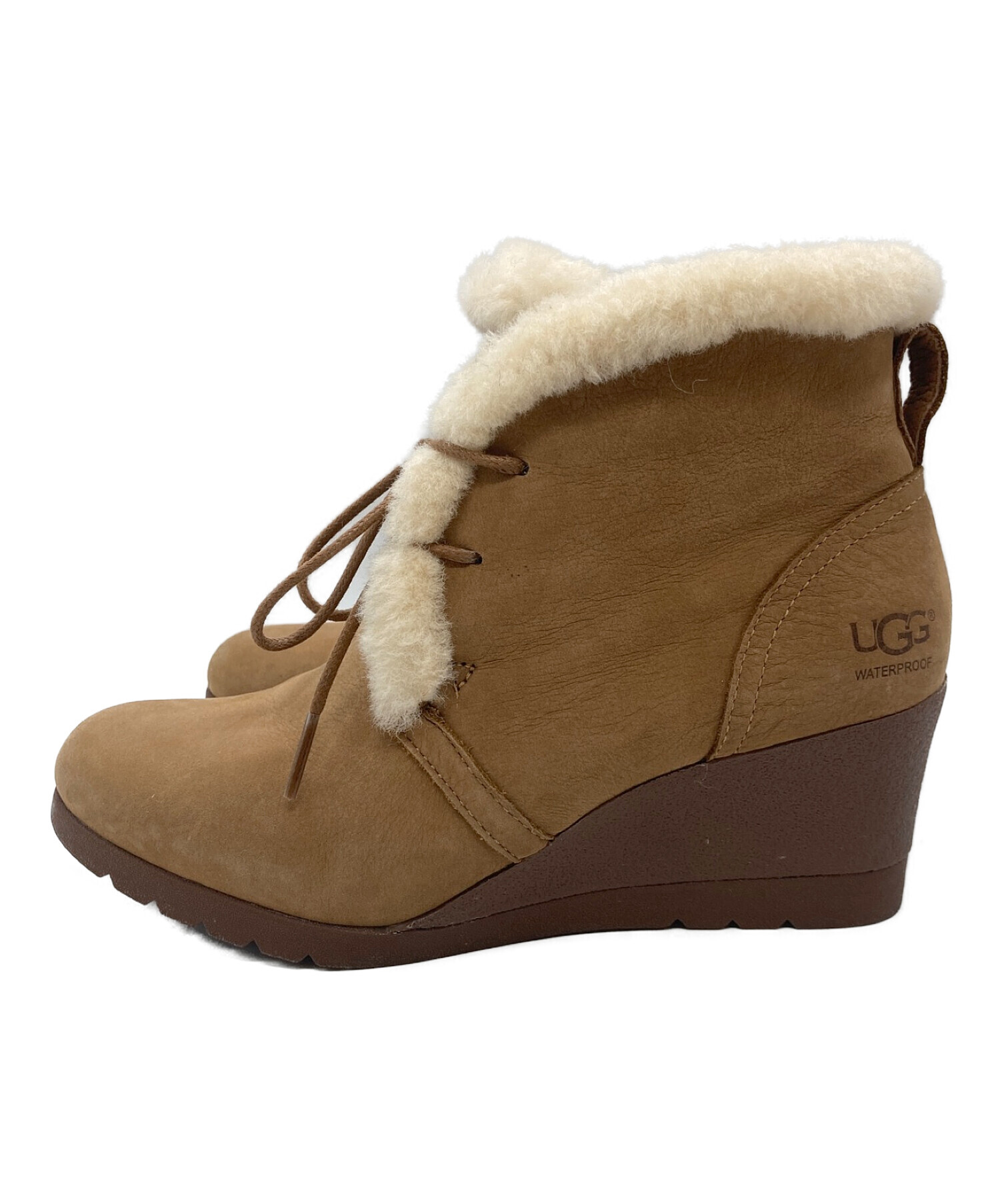 中古・古着通販】UGG (アグ) ムートンショートブーツ ベージュ サイズ 