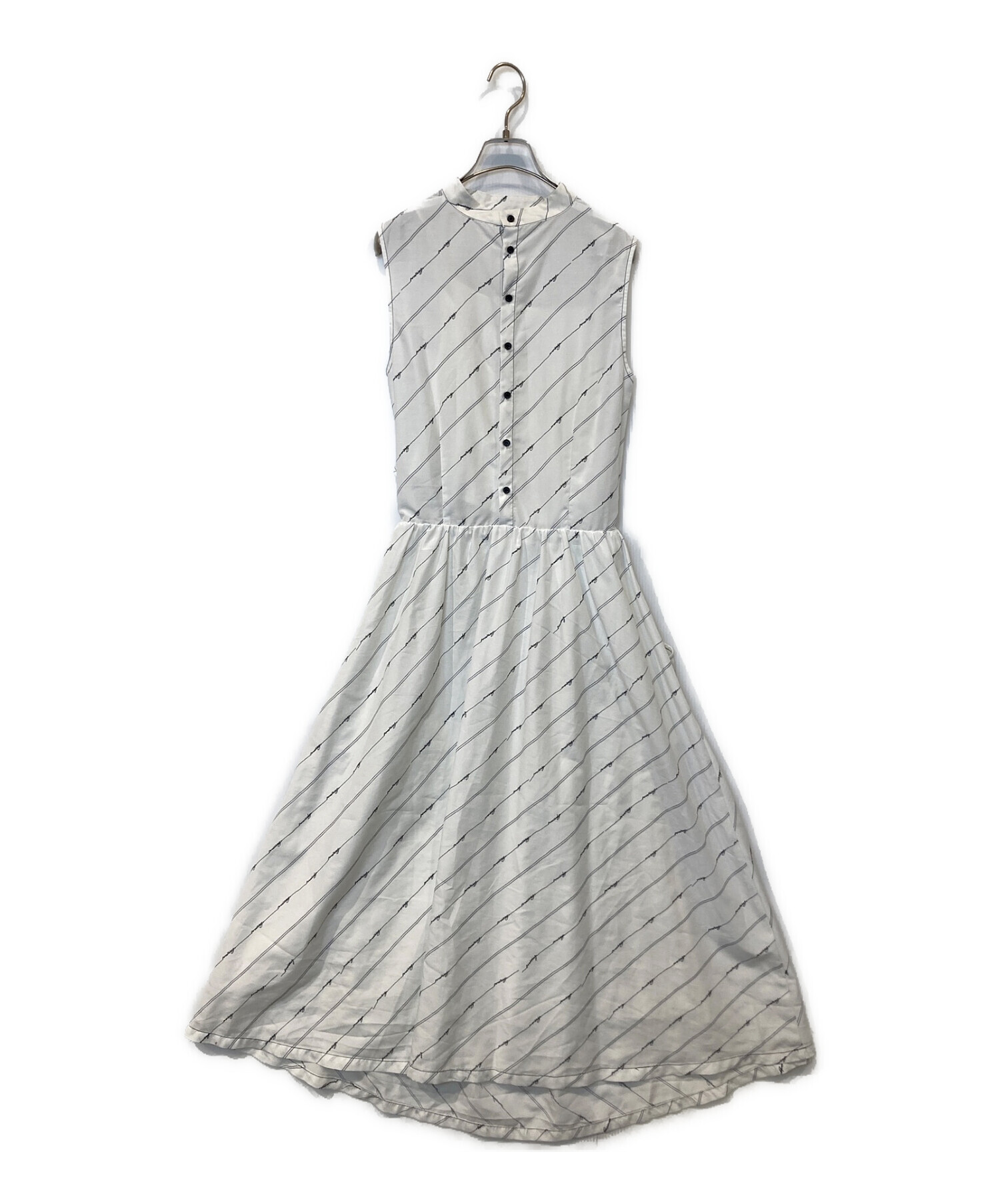 中古・古着通販】AMERI (アメリ) LOGO DRESS ホワイト サイズ:M 