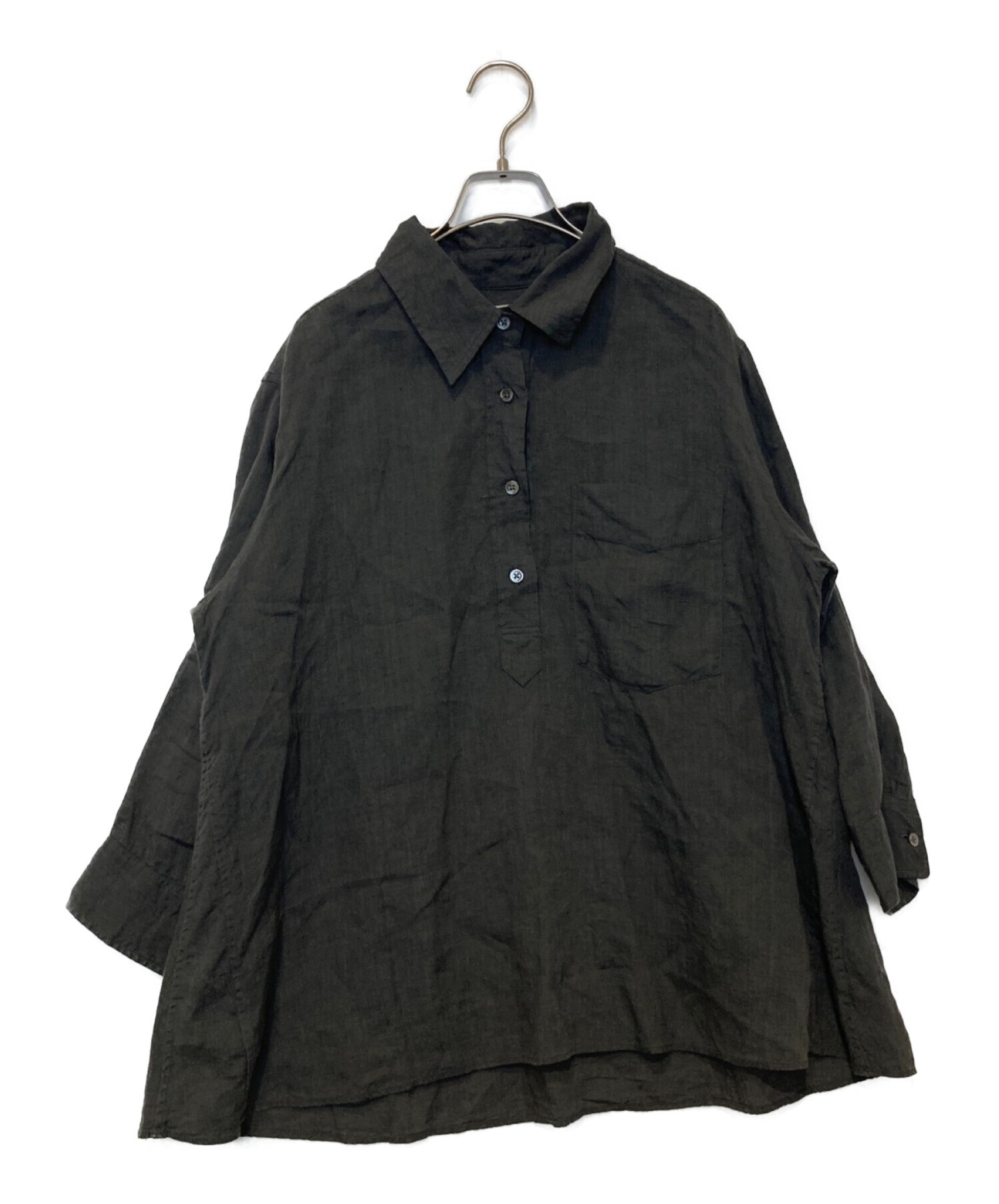 極美品 近年モデル リネン100%】マーガレットハウエル ニット 茶 M 