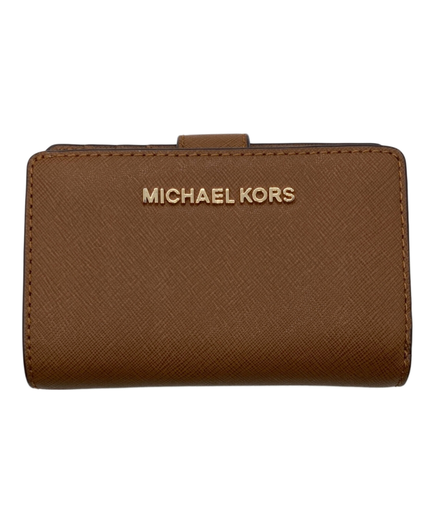 中古・古着通販】MICHAEL KORS (マイケルコース) 2つ折り財布 ブラウン  