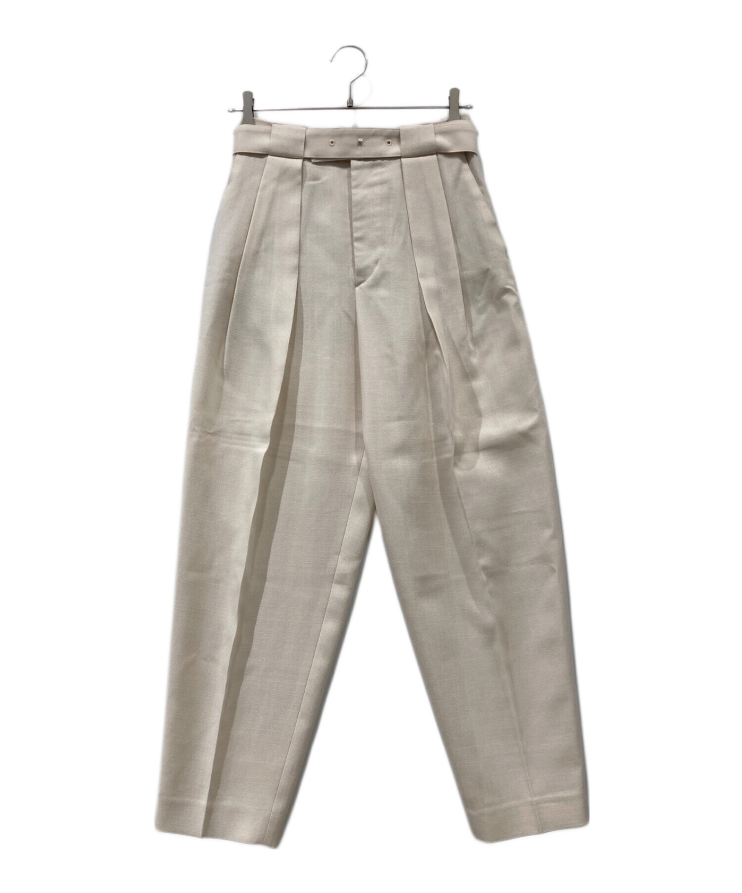 中古・古着通販】LOHEN (ローヘン) バレルパンツ アイボリー サイズ:38  