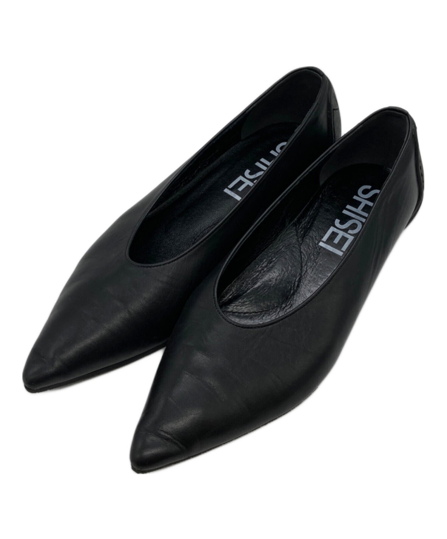 美品‼️SHISEI シーセイ　ブラック ポインテッドトゥ パンプス　ブラック SHISEI ポインテッドパンプスブラック
