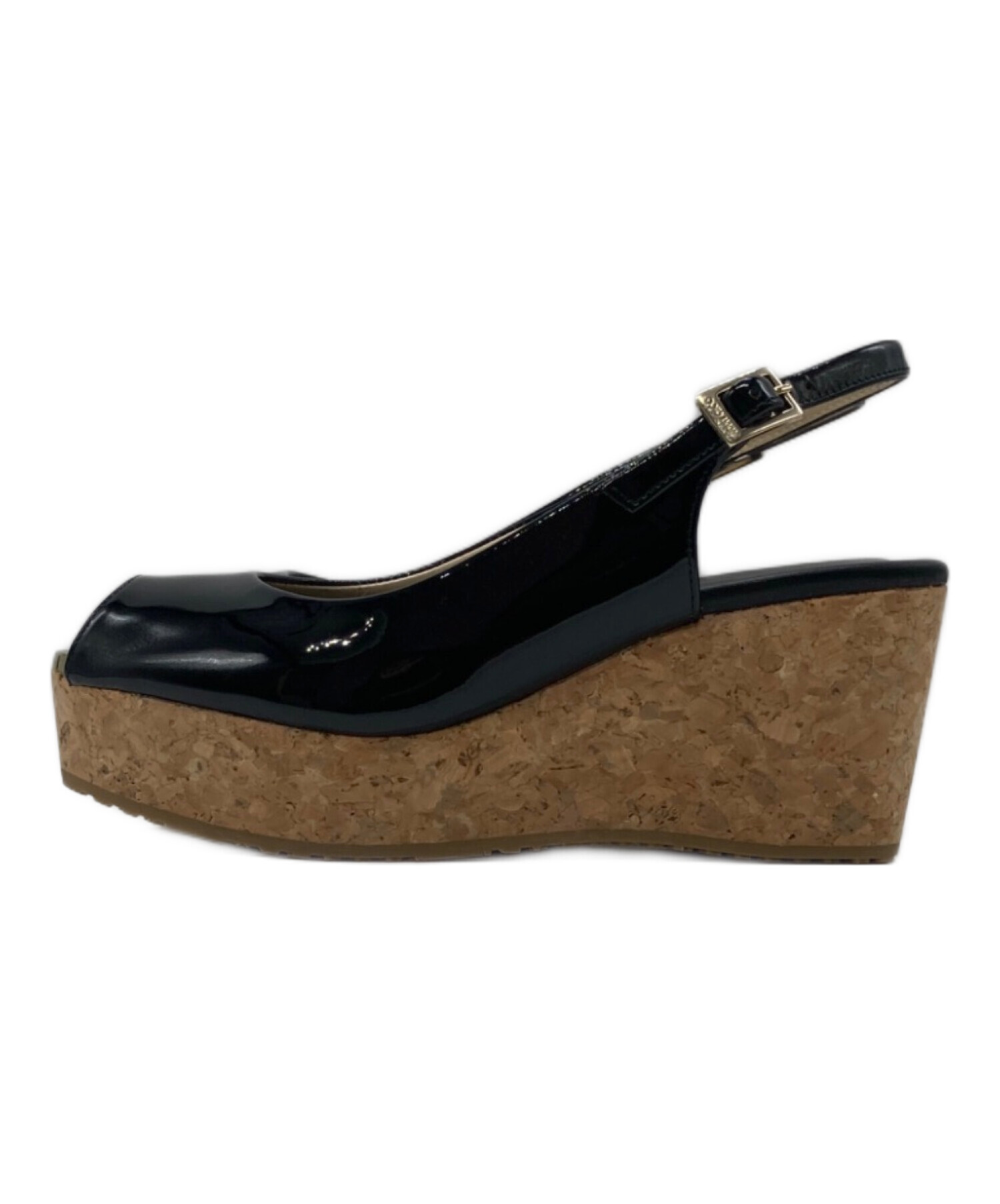 中古・古着通販】JIMMY CHOO (ジミーチュウ) パテントレザー ウェッジ 