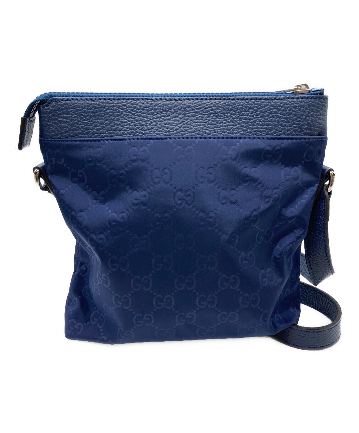 中古・古着通販】GUCCI (グッチ) GGロゴナイロンショルダーバッグ 