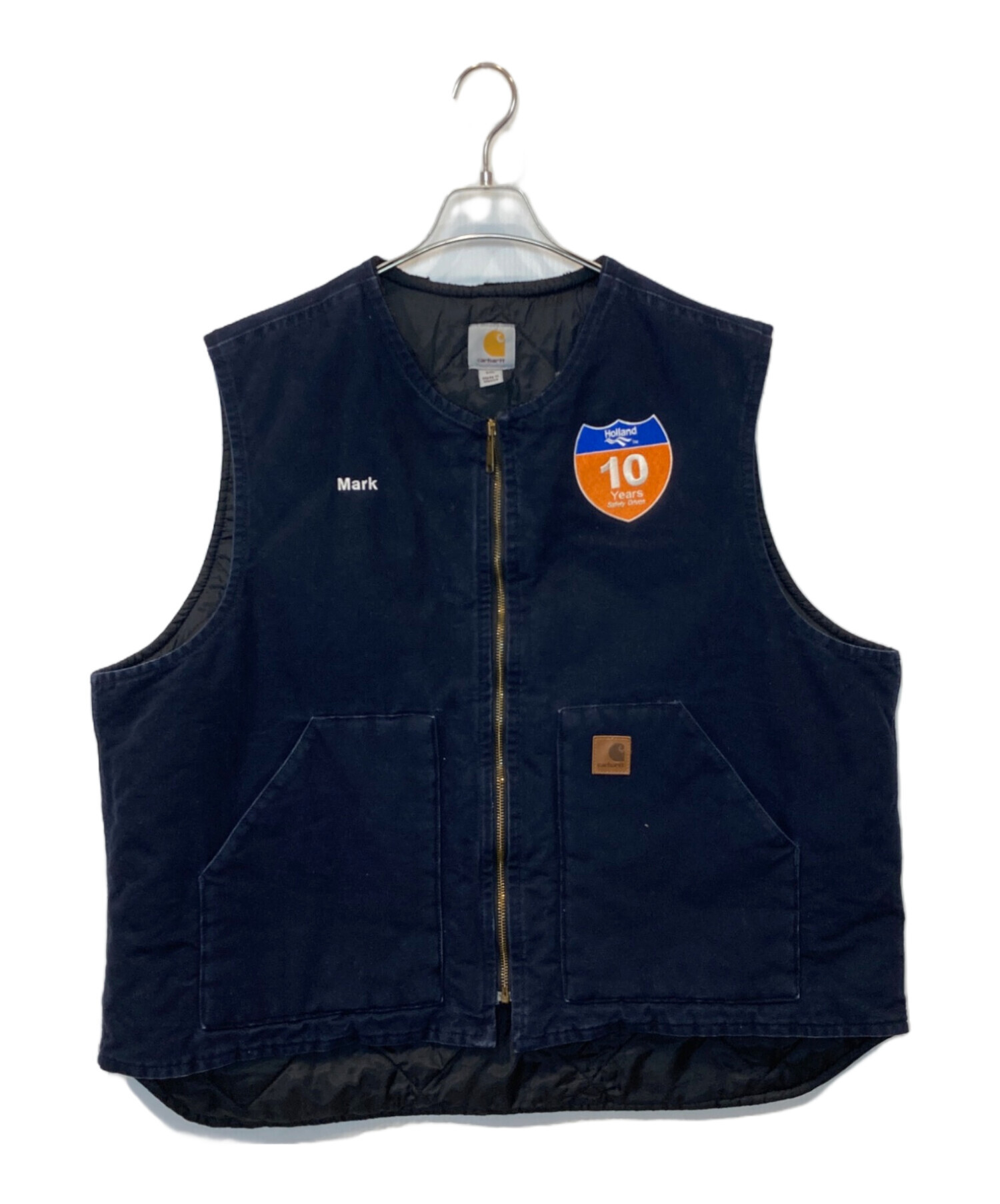 中古・古着通販】CarHartt (カーハート) ワッペン付ダック地ベスト 