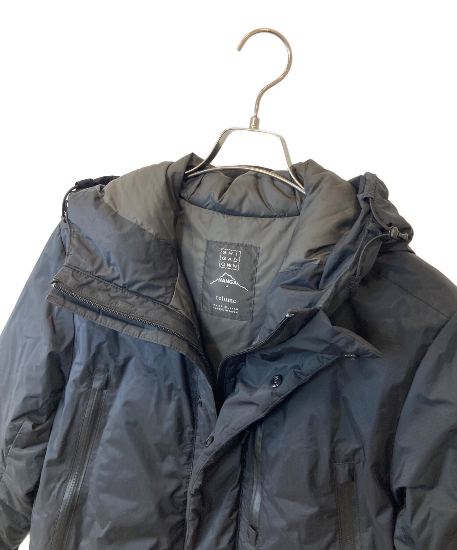 【MADE IN JAPAN】NANGA relume グレー ダウン　M MADE IN JAPAN】NANGA relume グレー ダウンM