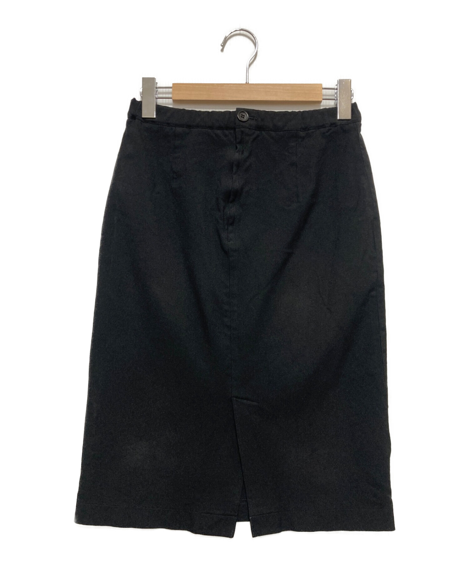 BLACK COMME des GARCONS (ブラックコムデギャルソン) ポリ縮絨スカート ブラック サイズ:不明