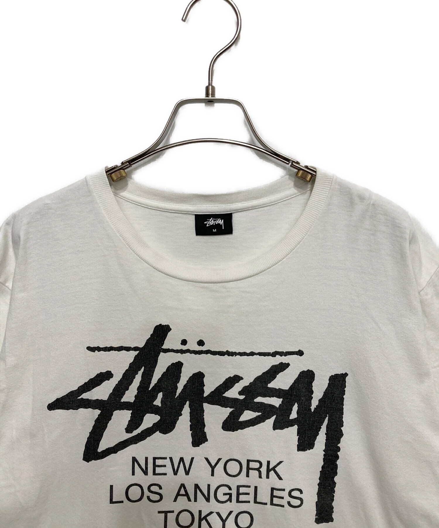 stussy (ステューシー) ワールドツアーTシャツ ホワイト サイズ:M