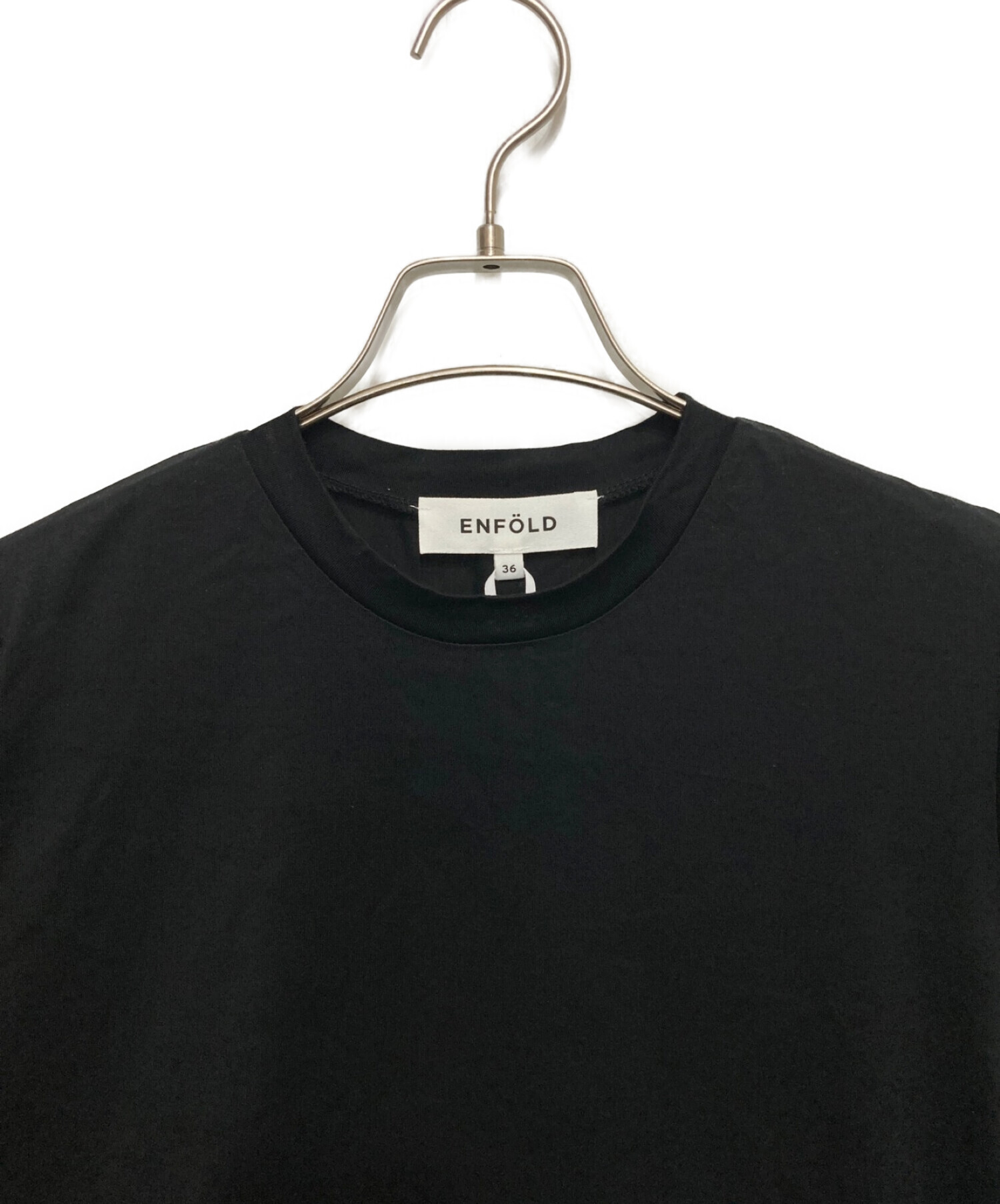中古・古着通販】ENFOLD (エンフォルド) ARROW DRESS ブラック 