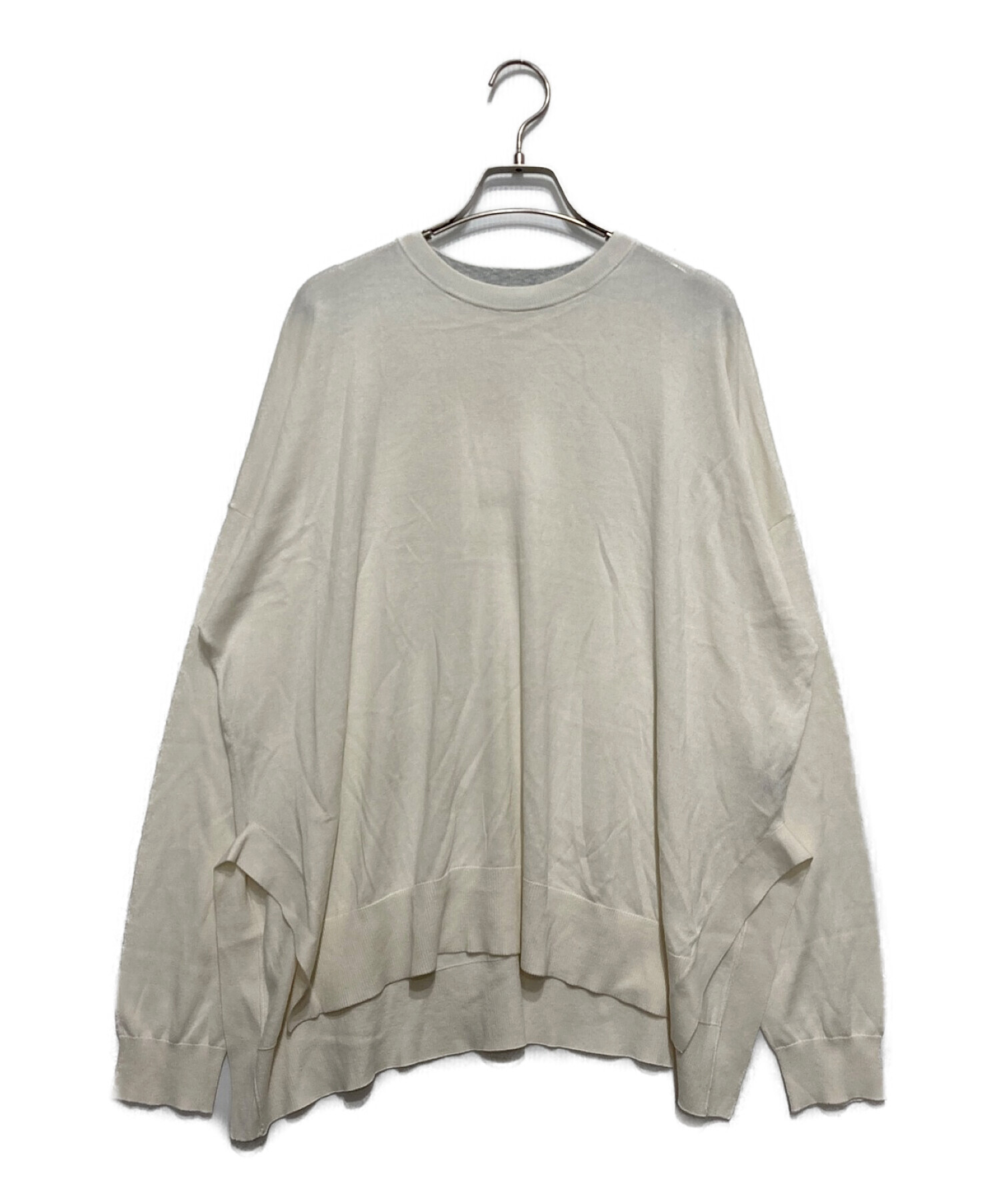 中古・古着通販】ENFOLD (エンフォルド) ROUND-SLIT BOX PULLOVER 