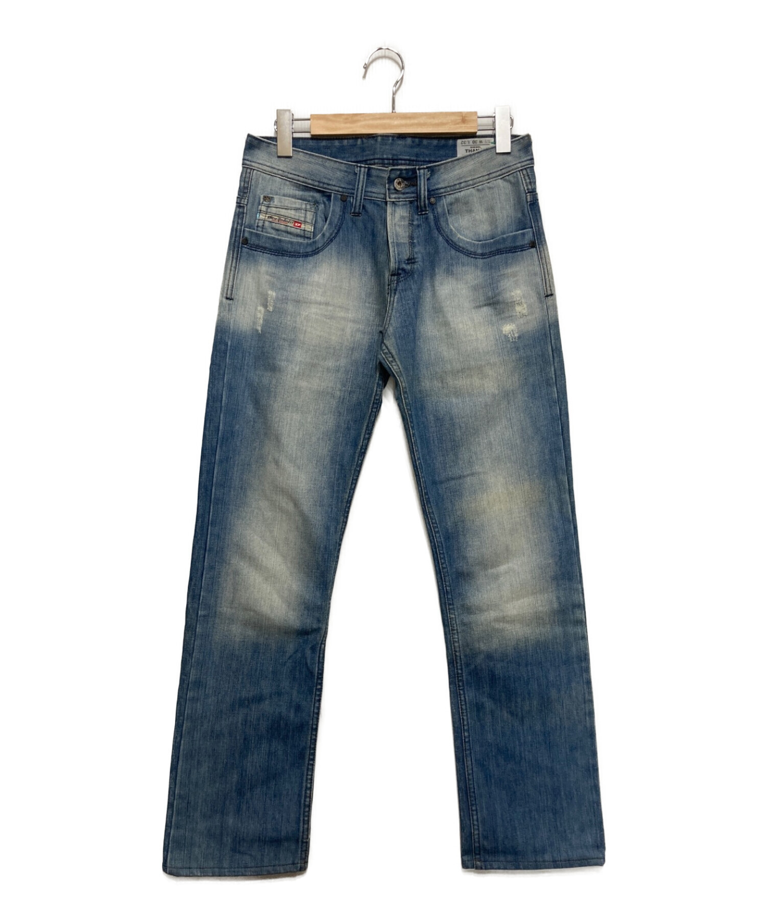 中古・古着通販】DIESEL (ディーゼル) ダメージ加工デニムパンツ 