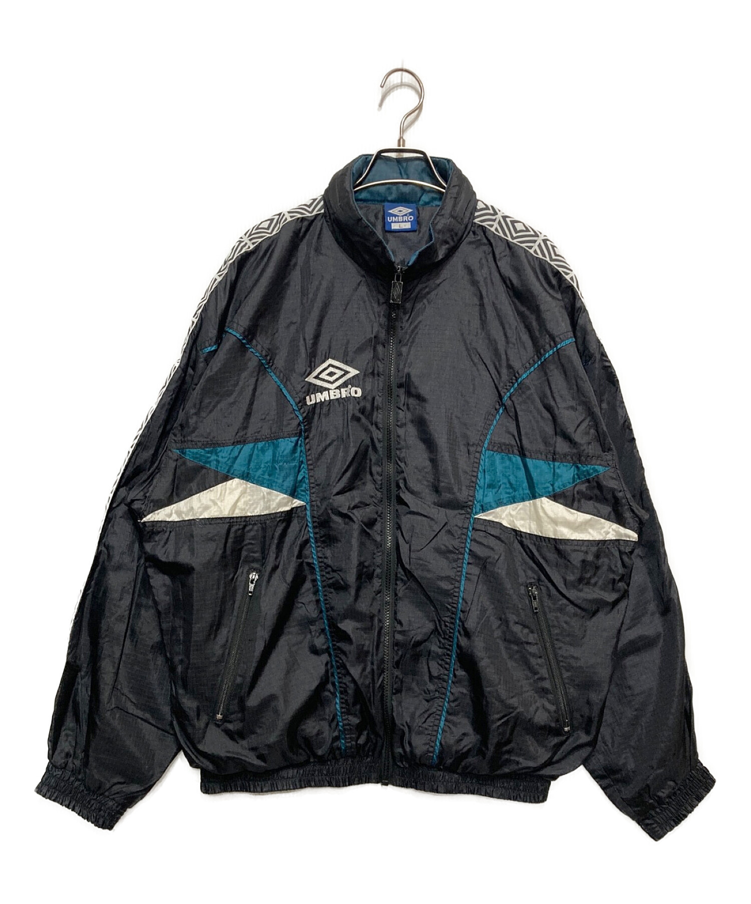 UMBRO (アンブロ) 90’Sナイロンジャケット ブラック サイズ:L