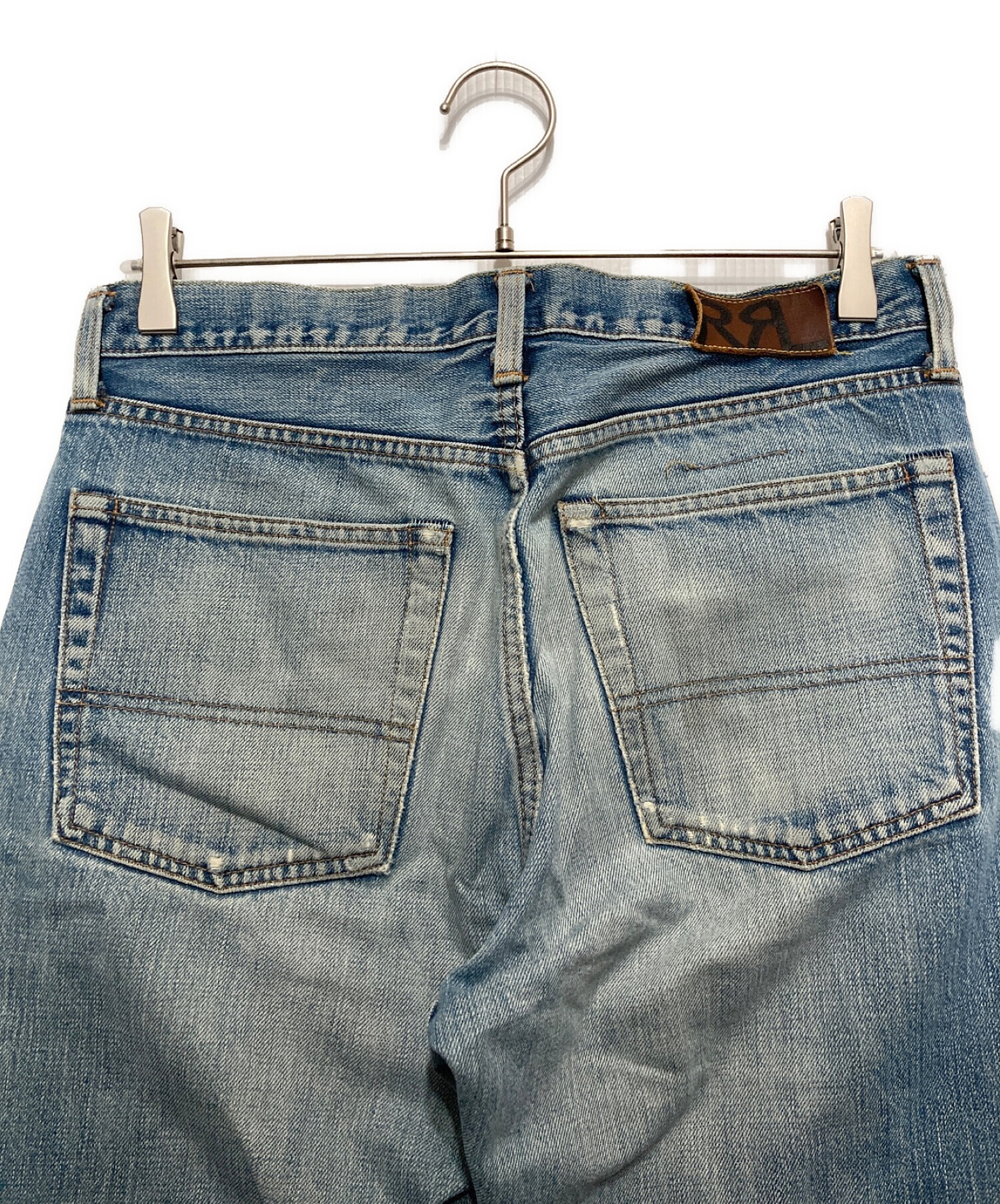 中古・古着通販】RRL (ダブルアールエル) リペア加工デニムパンツ 