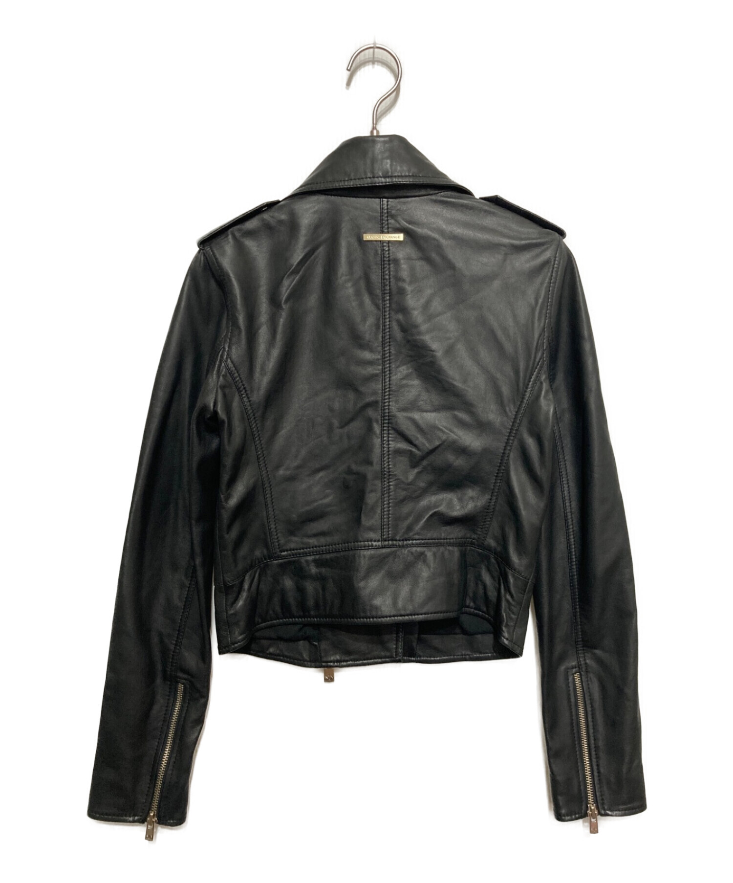 ARMANI EXCHANGE (アルマーニ エクスチェンジ) ライダースジャケット ブラック サイズ:XS