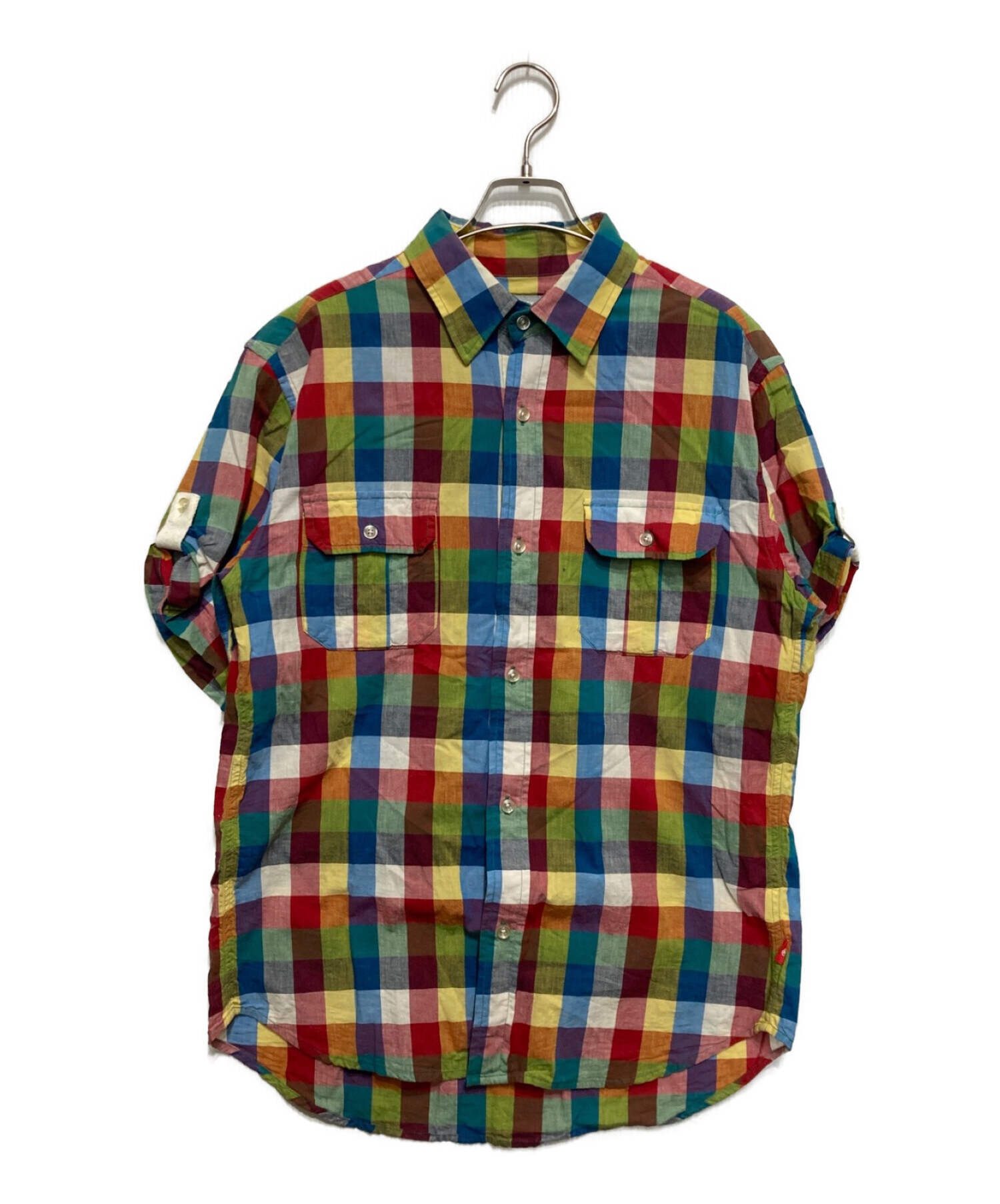 中古・古着通販】stussy (ステューシー) チェックシャツ マルチカラー 