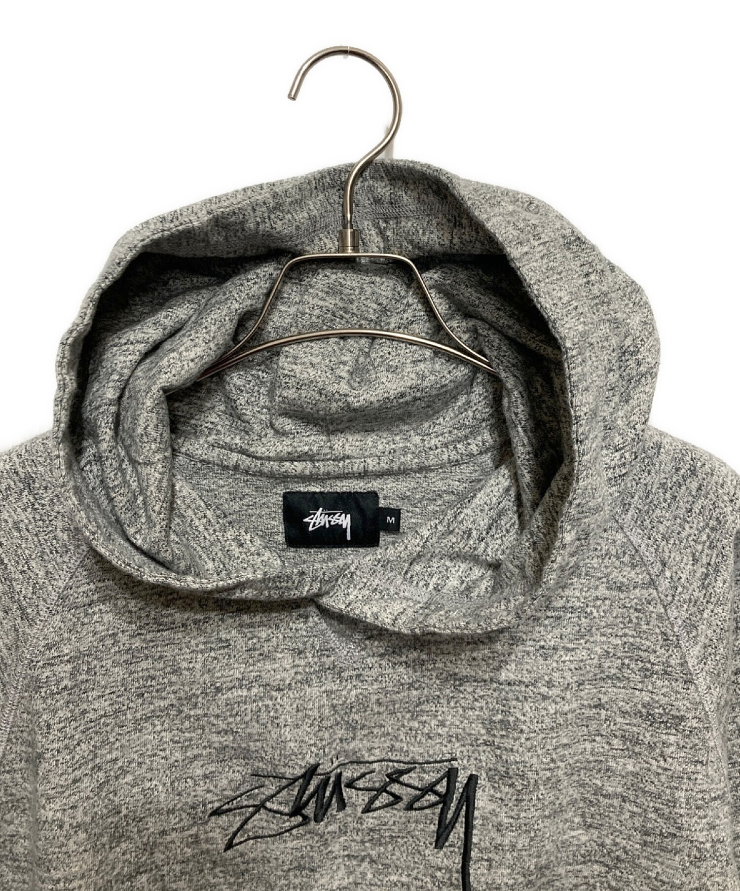 中古・古着通販】stussy (ステューシー) プルオーバーパーカー グレー 