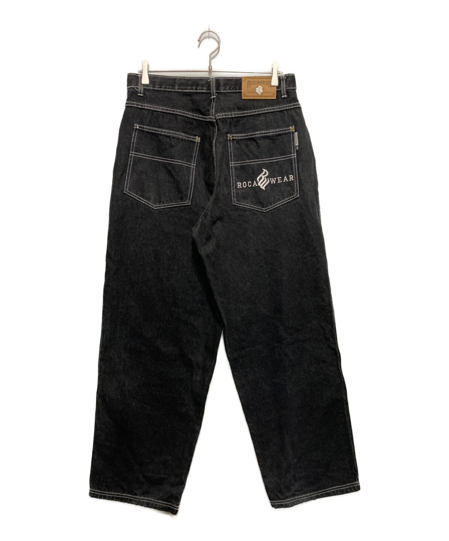 中古・古着通販】ROCA WEAR (ロカウェア) バギーデニムパンツ ブラック 