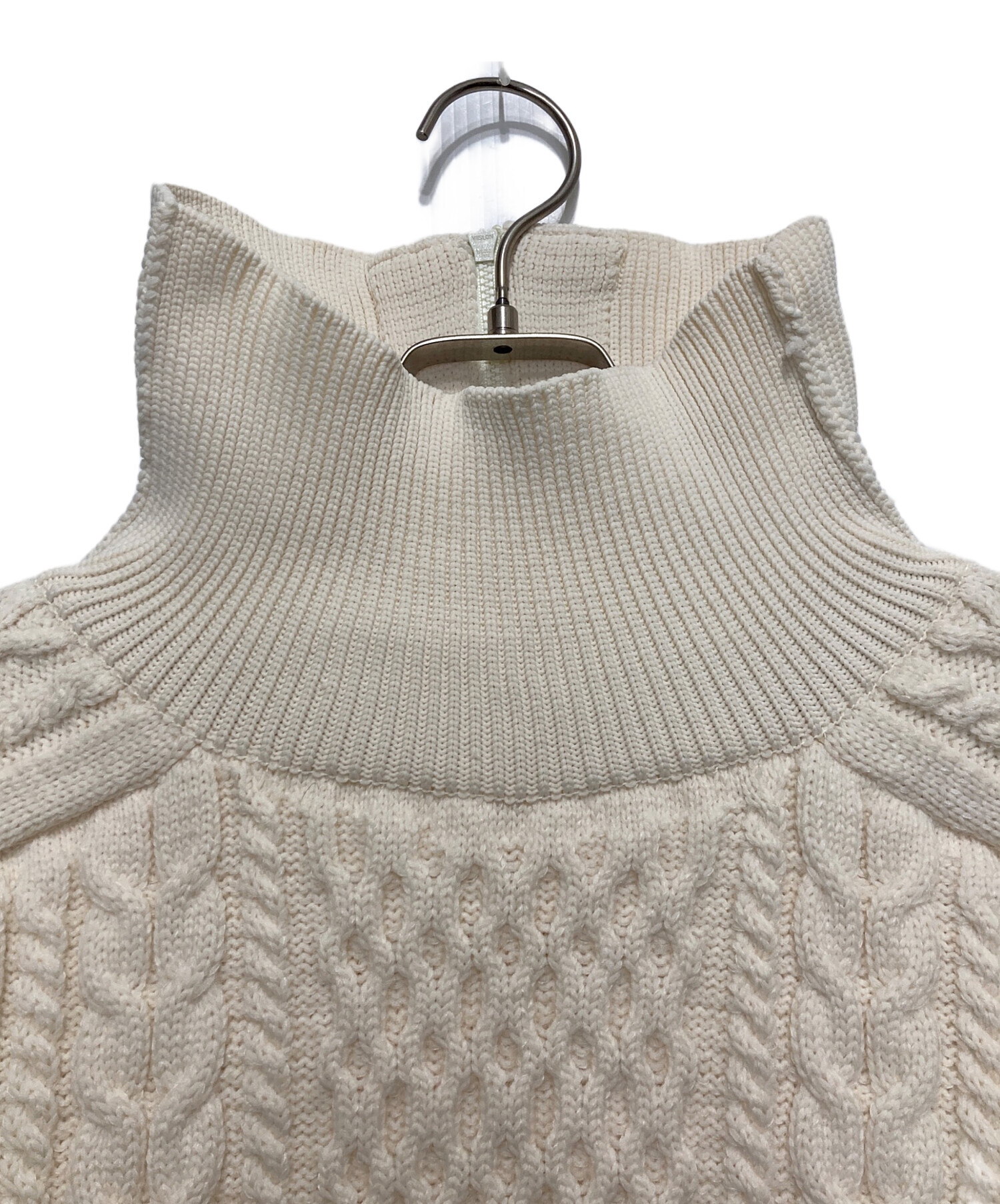 中古・古着通販】TAN (タン) SPONDISH CABLE HALF ZIP NECK PULLOVER 