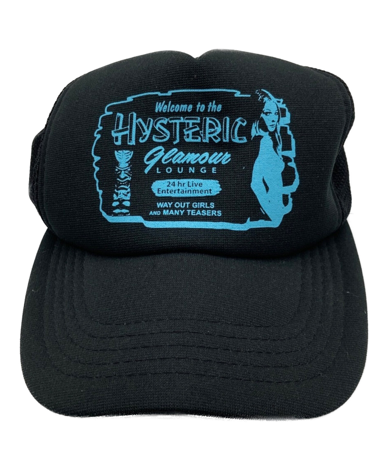 ヒステリックグラマー メッシュキャップ ブラック FEEL GOOD メッシュ