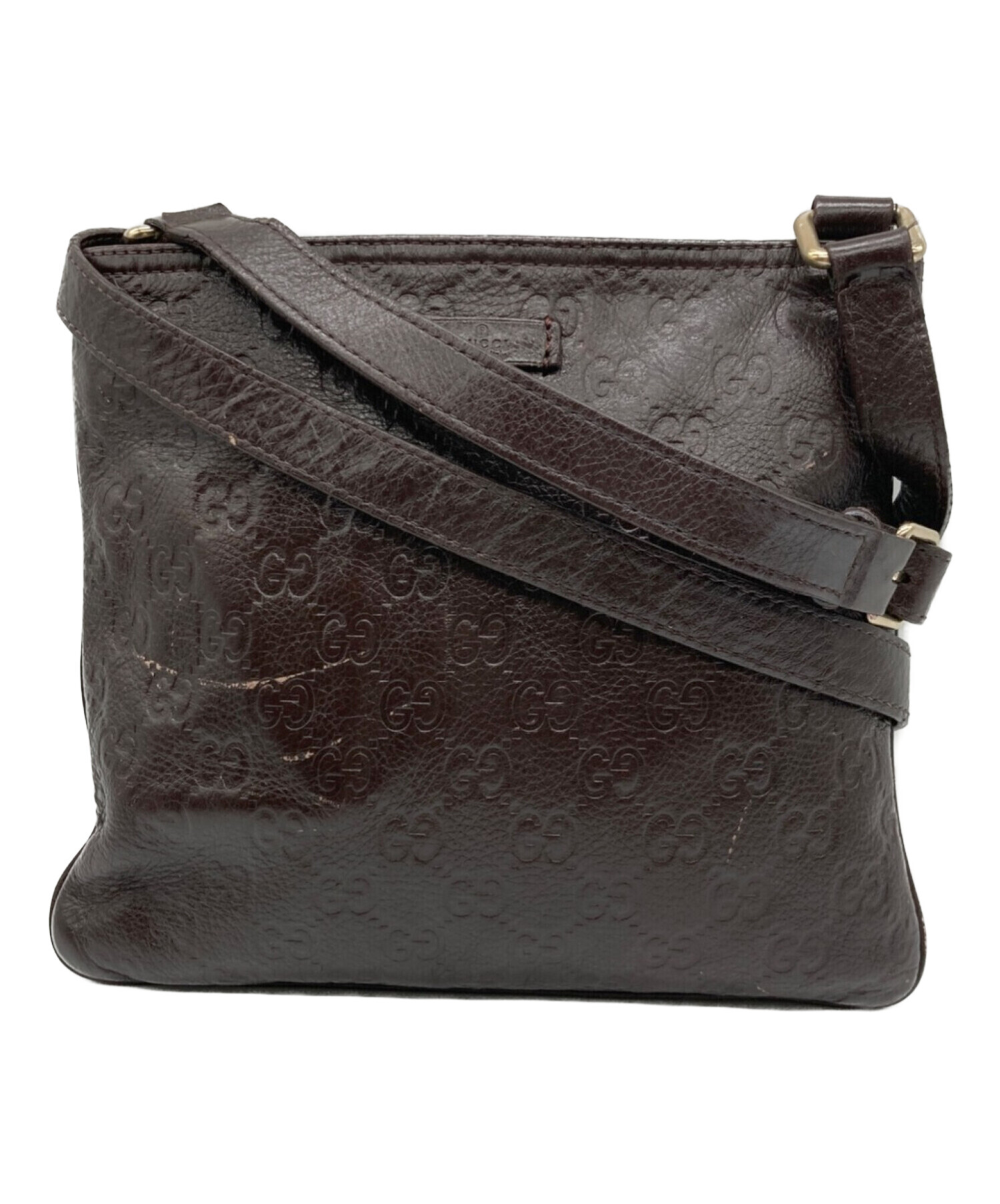 中古・古着通販】GUCCI (グッチ) レザーショルダーバッグ 201538 
