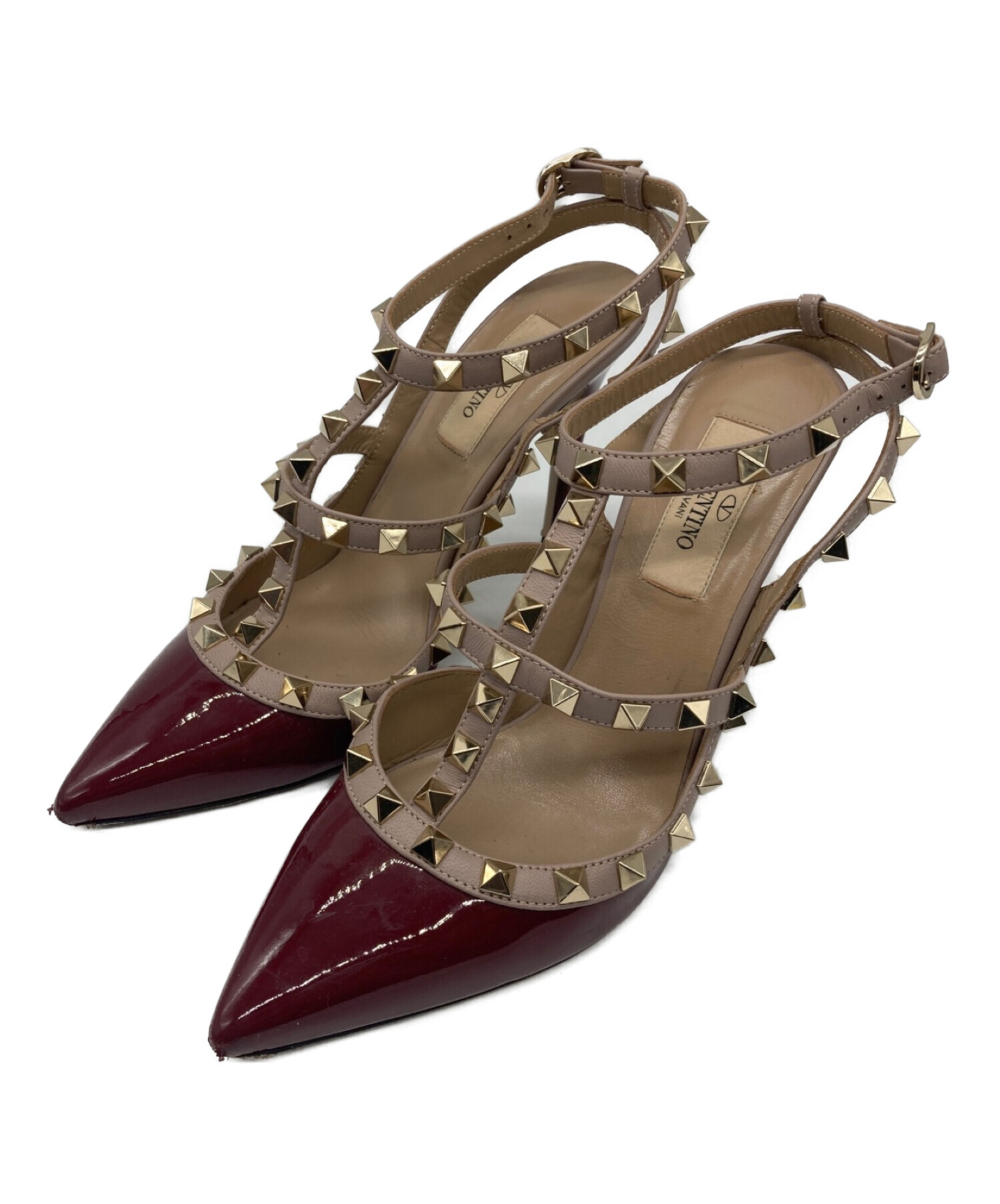 VALENTINO ストライプ ハイヒールパンプス VALENTINO GARAVANI】ストライプパンプス