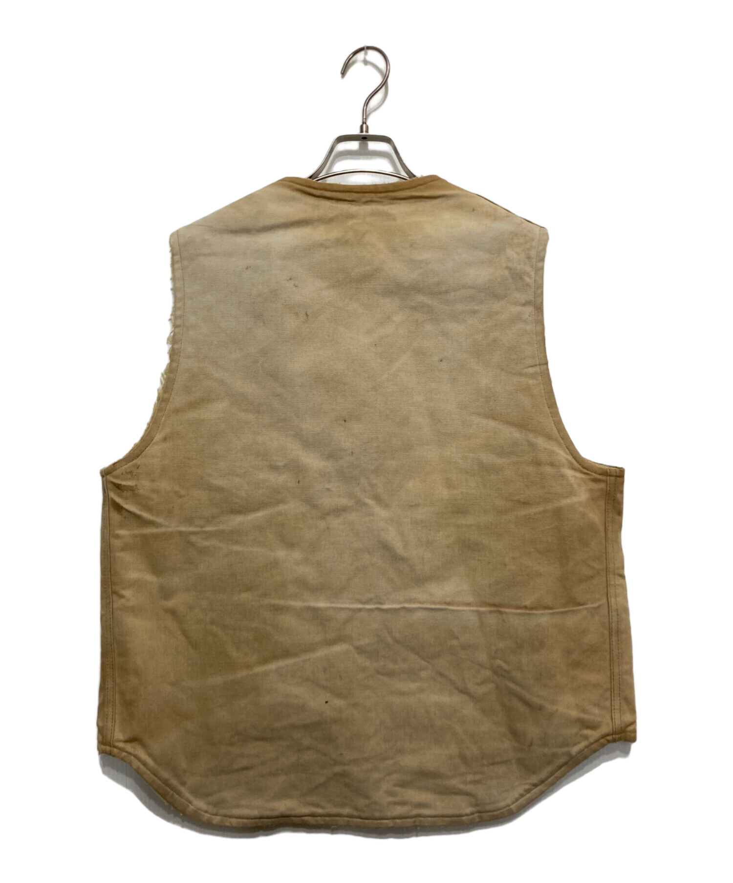 Carhartt ベージュ ベスト Lサイズ　ヴィンテージ　古着 Carhartt ベージュ L サイズ ベスト 古着