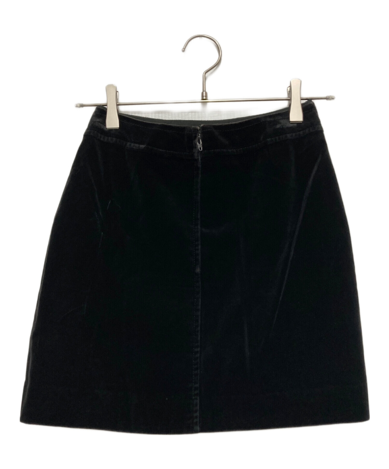 中古・古着通販】CELINE (セリーヌ) ベロアスカート ブラック 