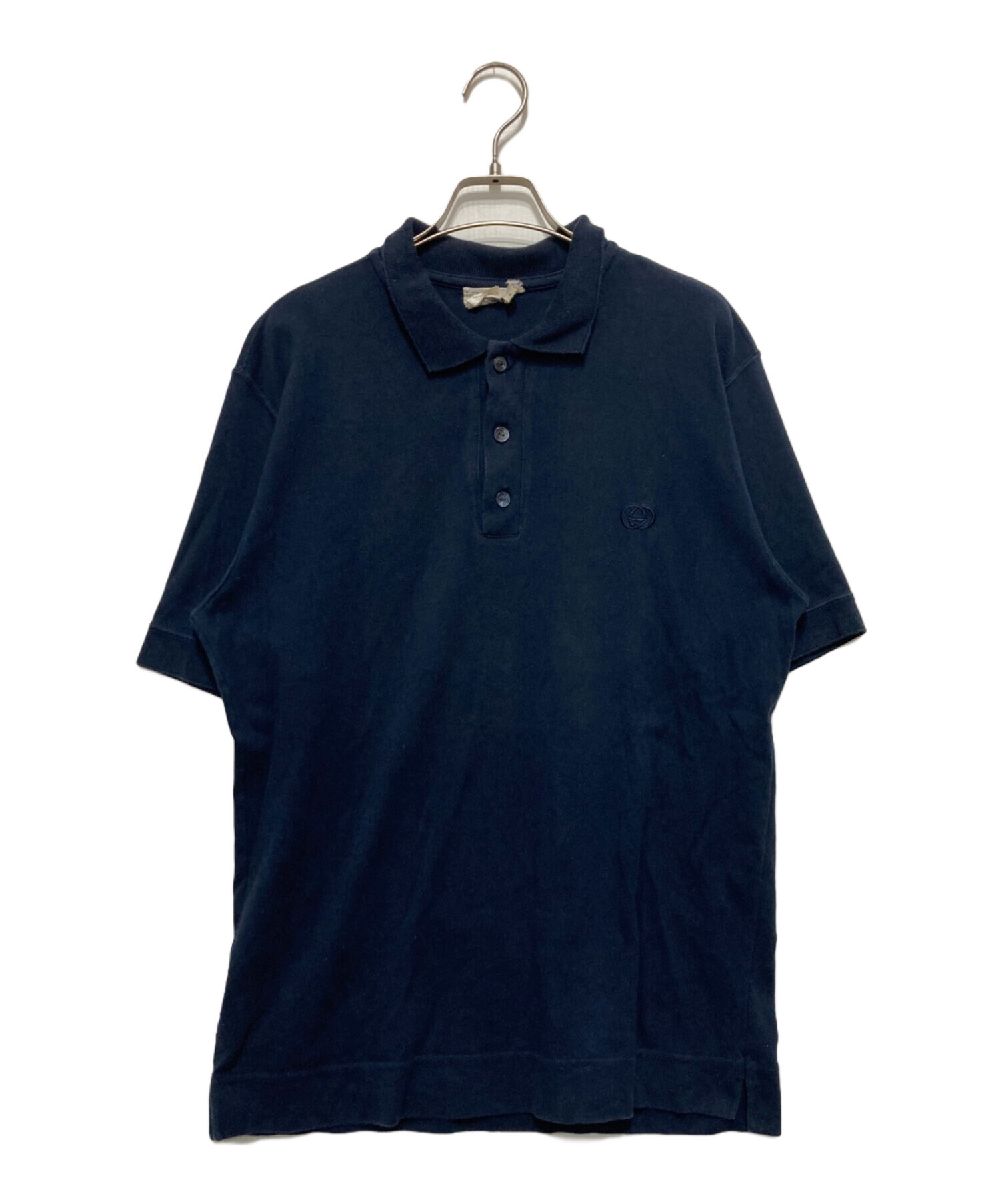中古・古着通販】GUCCI (グッチ) ポロシャツ ネイビー サイズ:S  