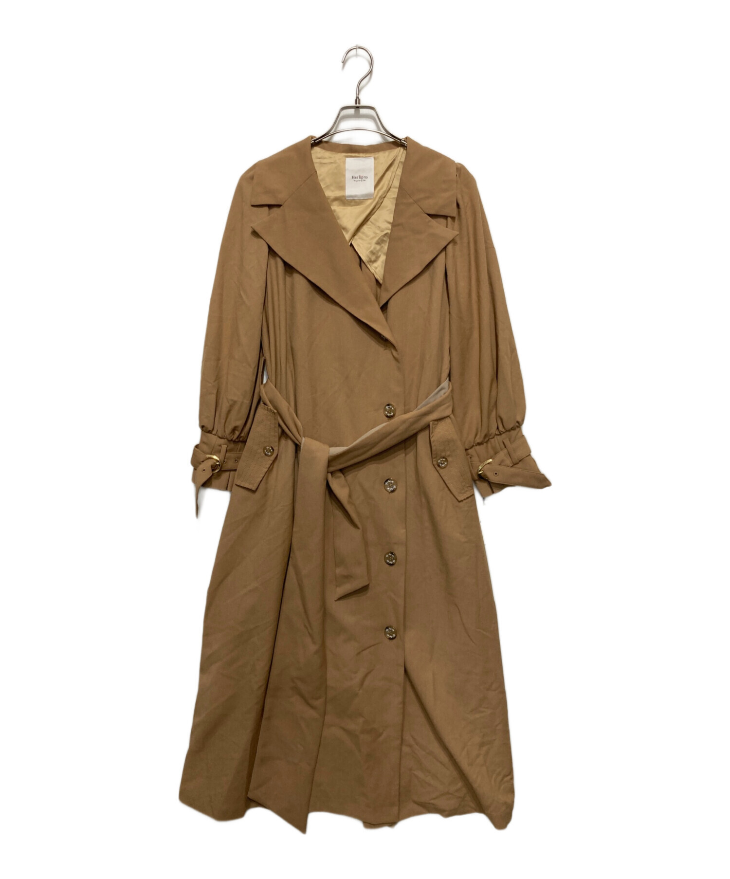 中古・古着通販】HER LIP TO (ハーリップトゥ) Belted Dress Trench  