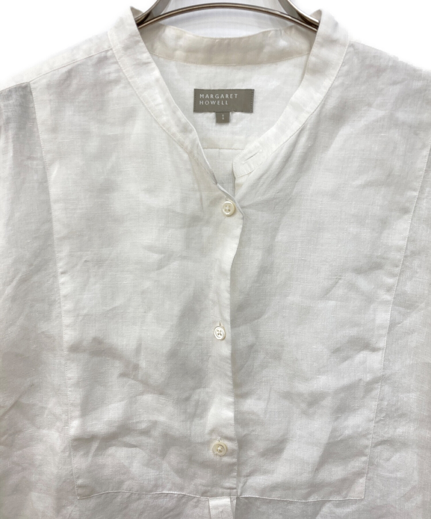 中古・古着通販】MARGARET HOWELL (マーガレットハウエル) ノーカラー 