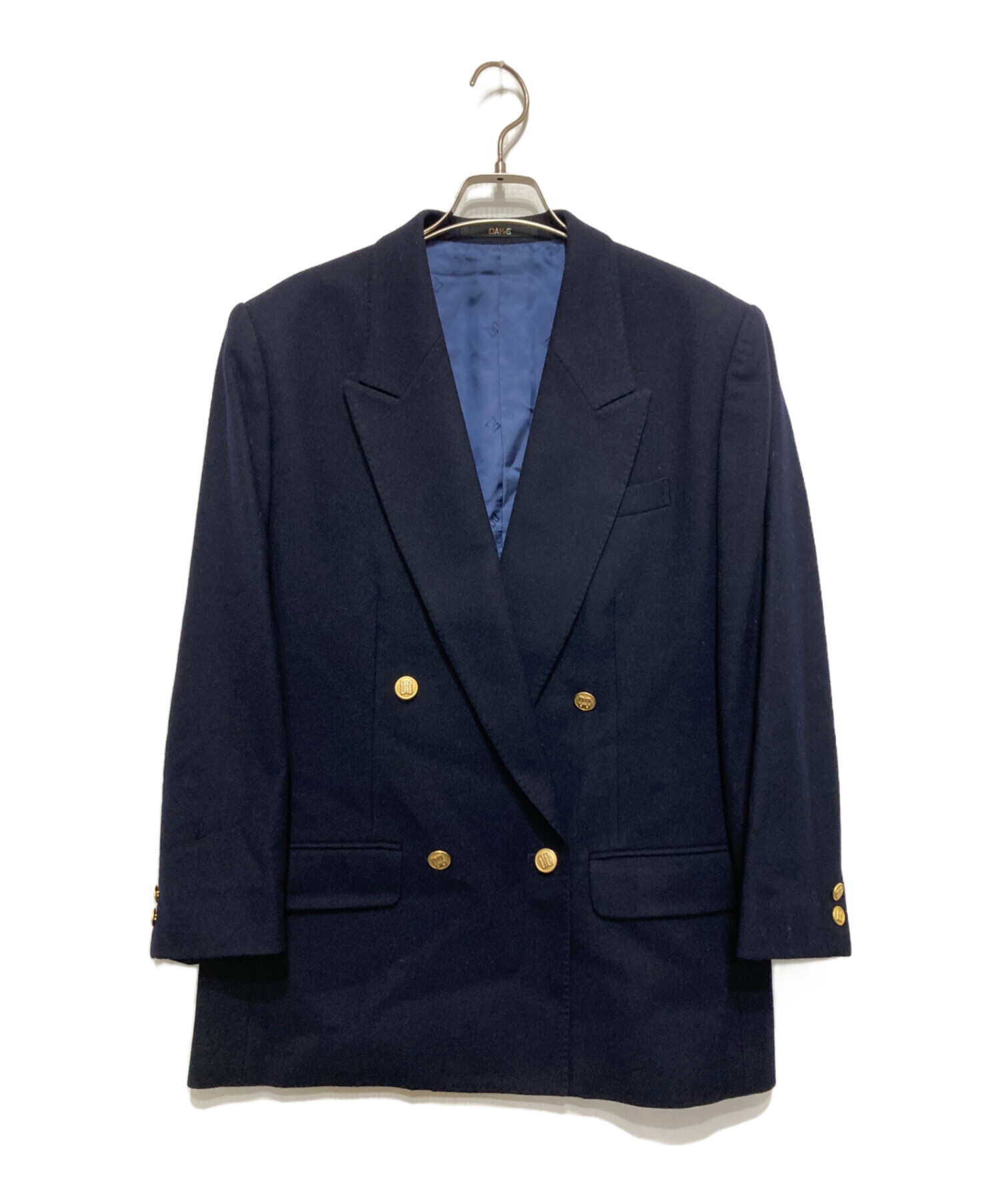 中古・古着通販】DAKS (ダックス) 金釦ダブルジャケット ネイビー 