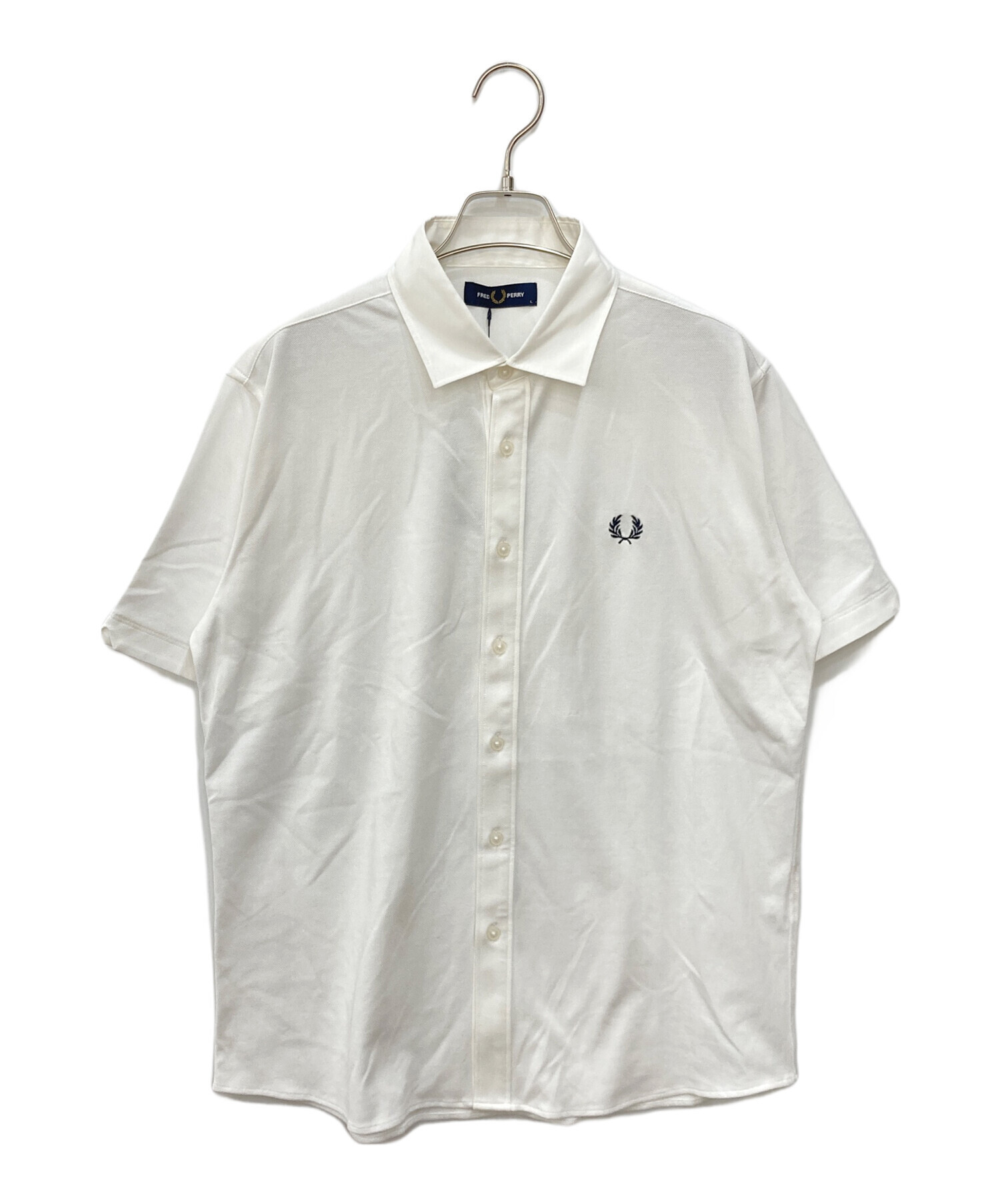 中古・古着通販】FRED PERRY (フレッドペリー) 半袖シャツ ホワイト 