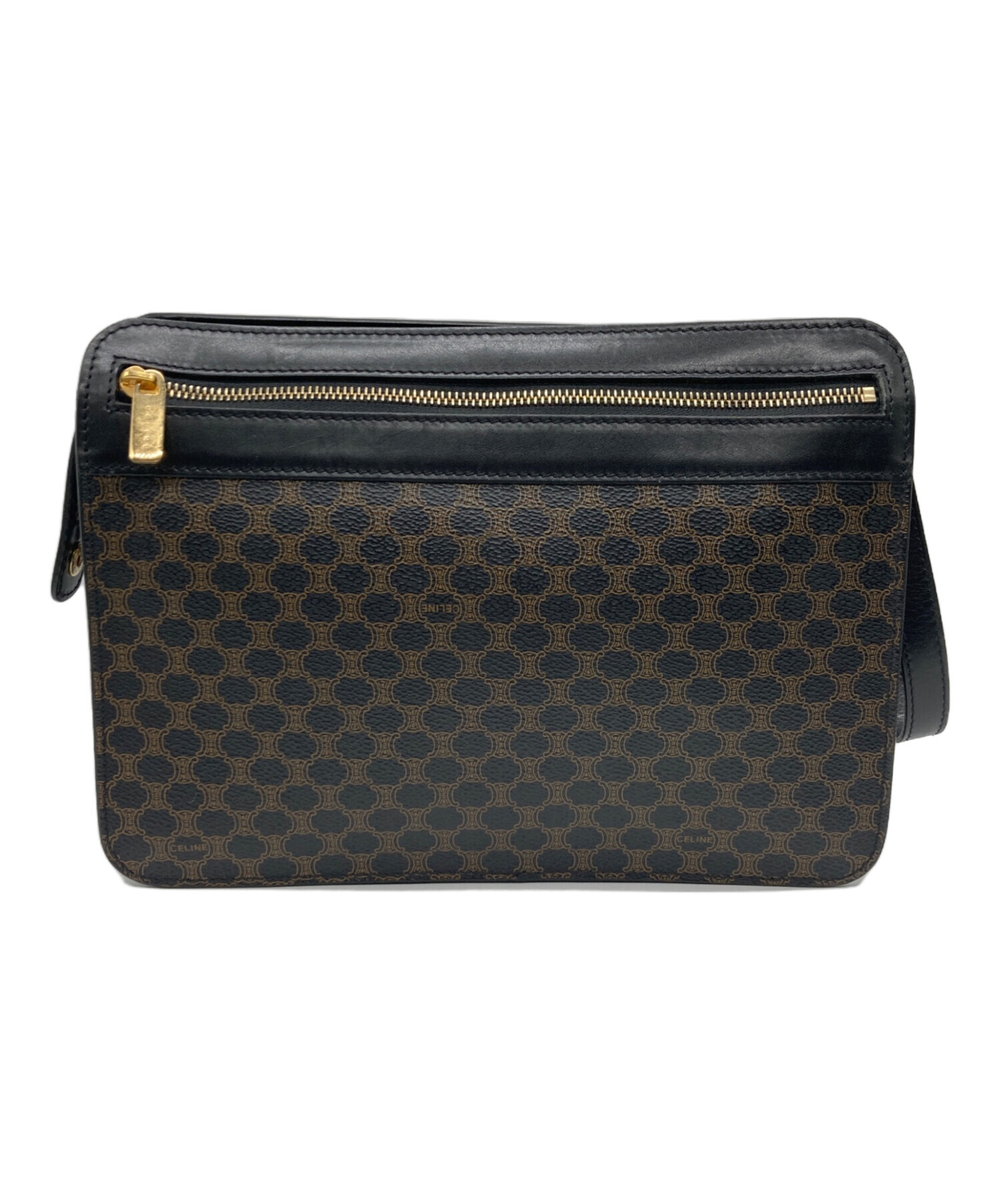 中古・古着通販】CELINE (セリーヌ) マカダム柄クラッチバッグ  